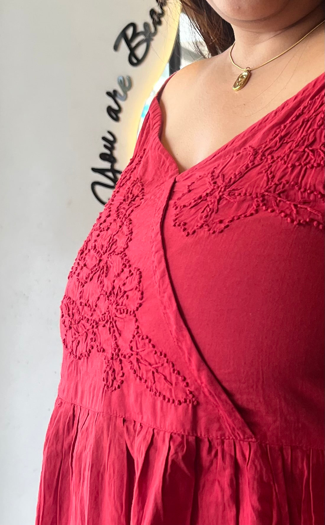 Garden whispers  Dress - Red