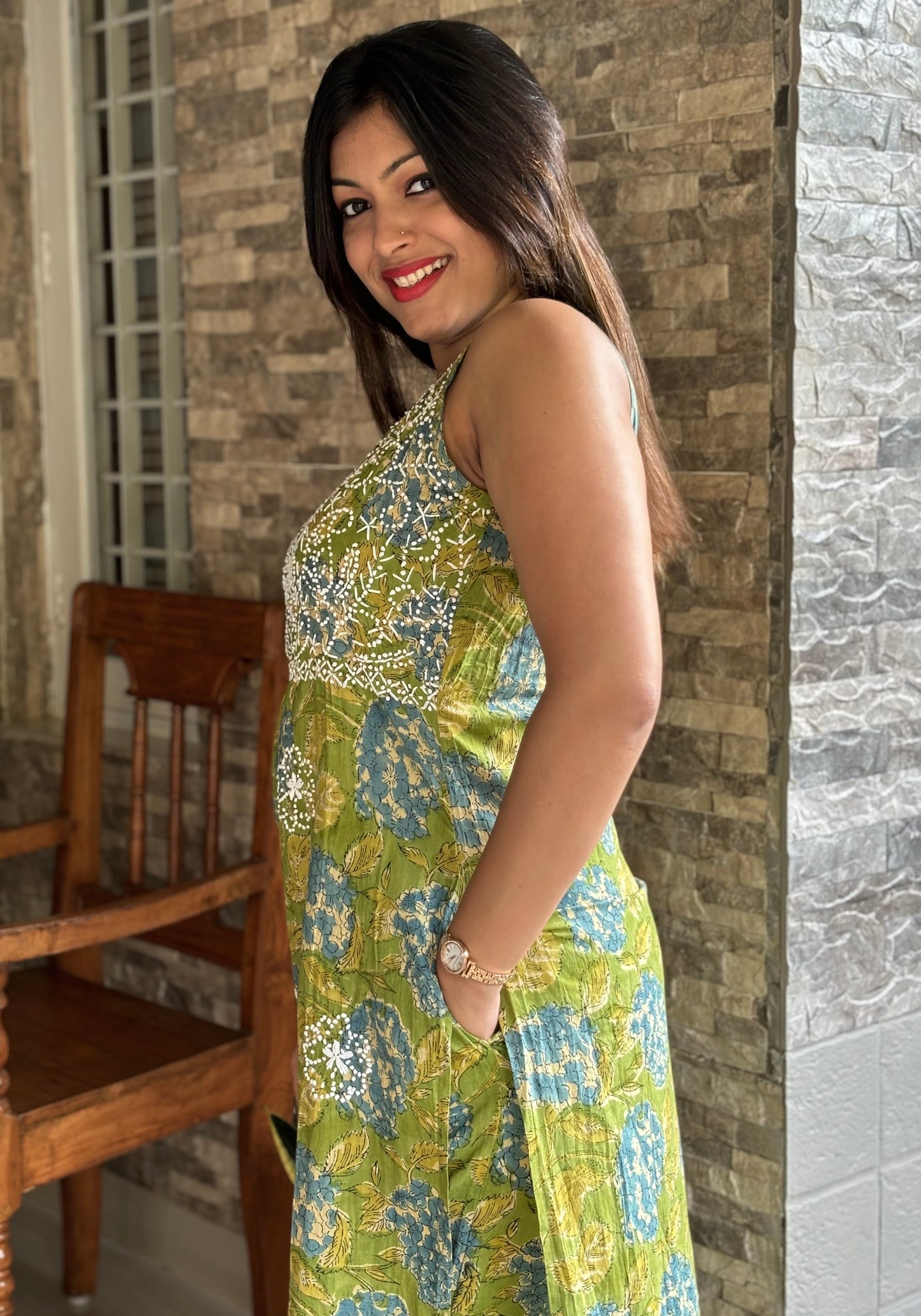 Straight Kurti and pant (Sleeveless) PRE-ORDER - Bluebelle