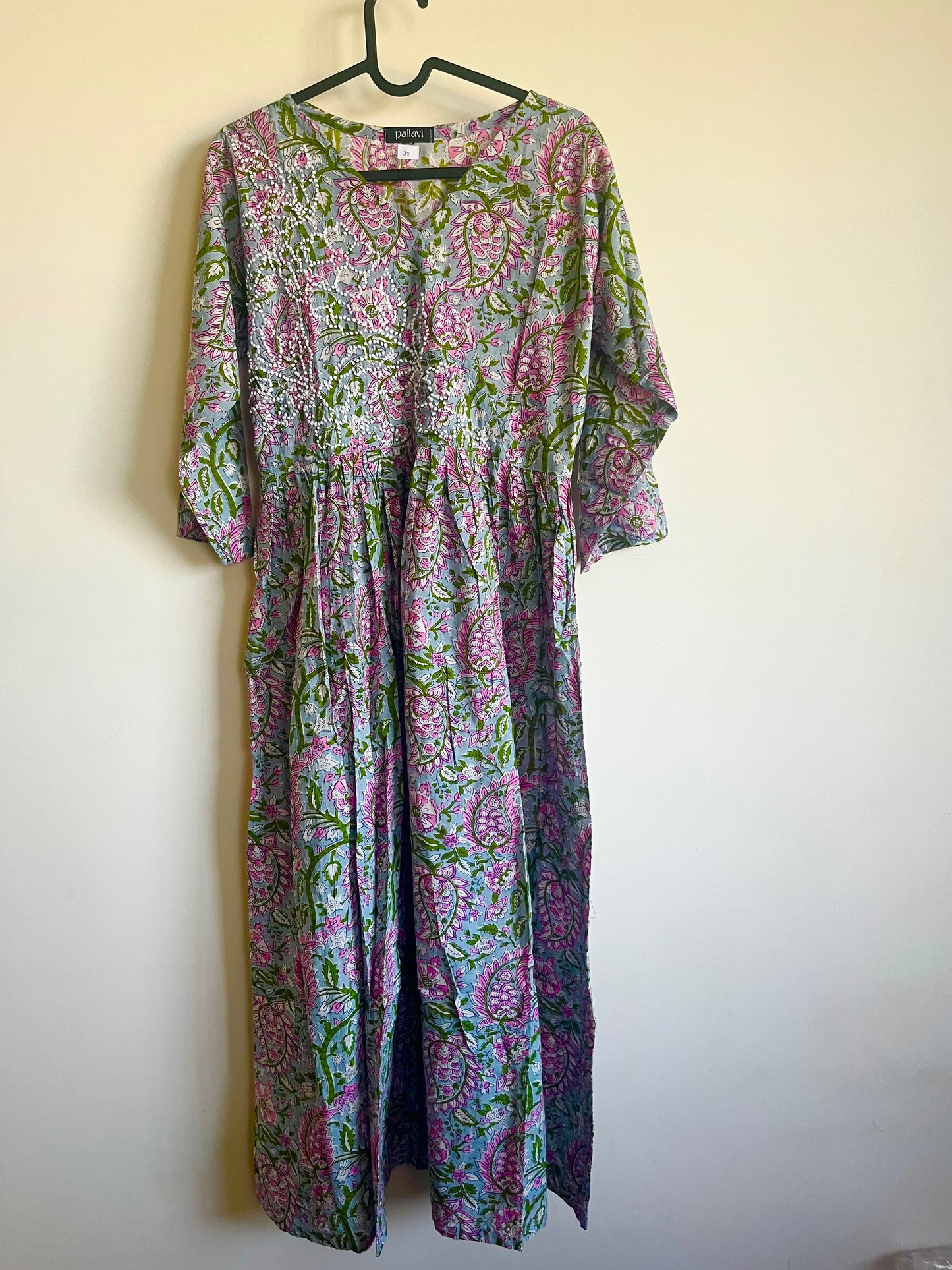 Pleated Angrakha dress - Sitara
