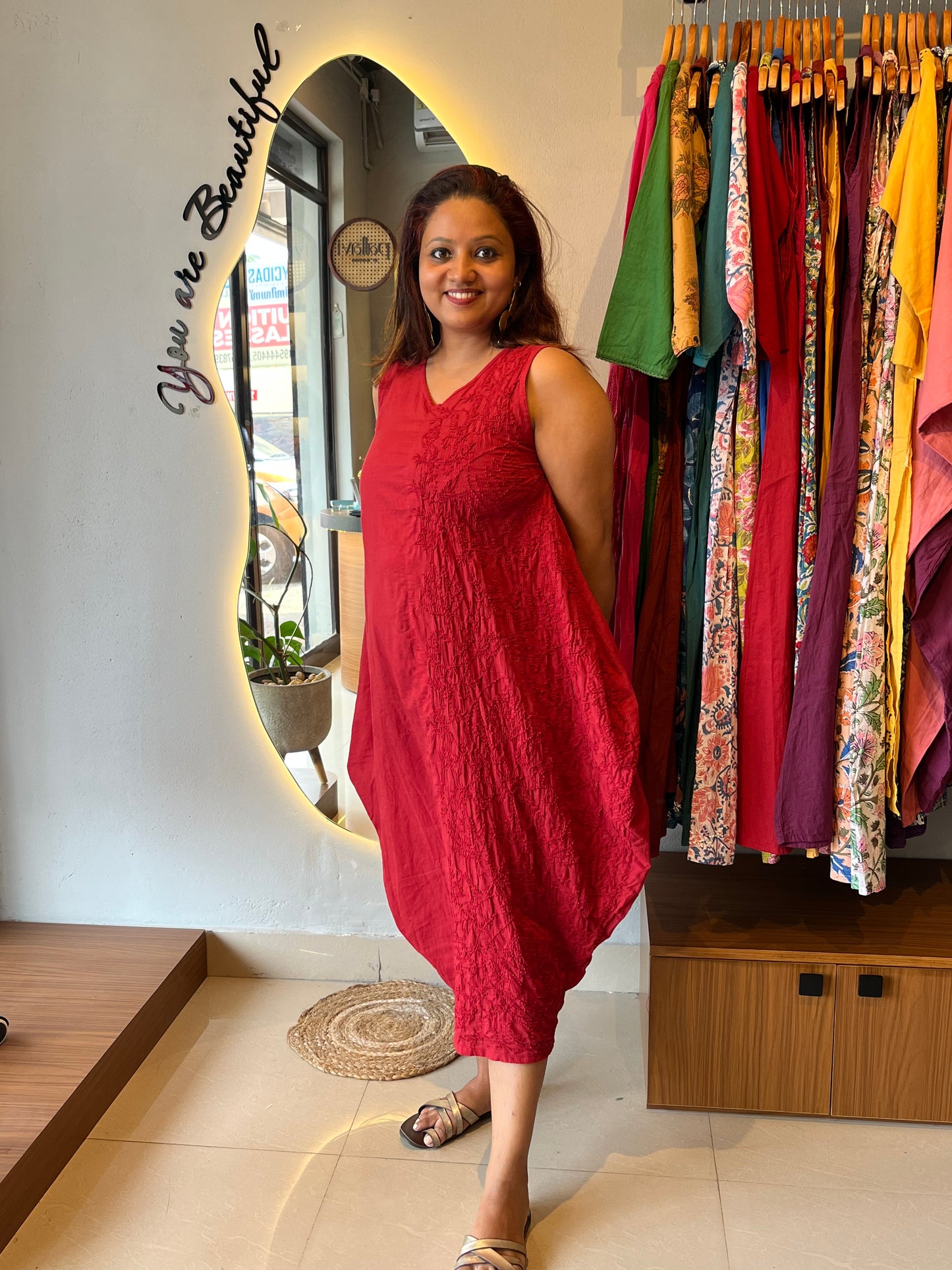 Balloon dress - Red
