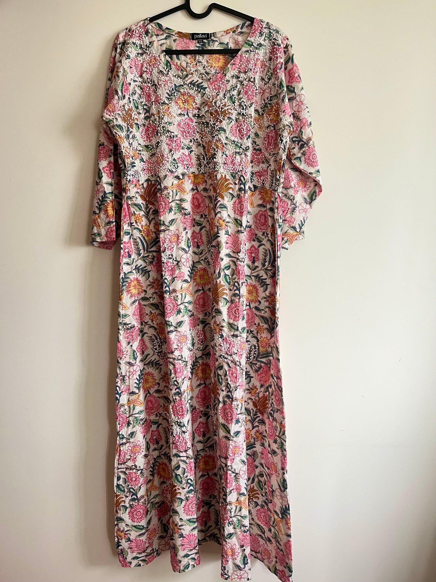 A-line Dress PRE-ORDER - Floral White