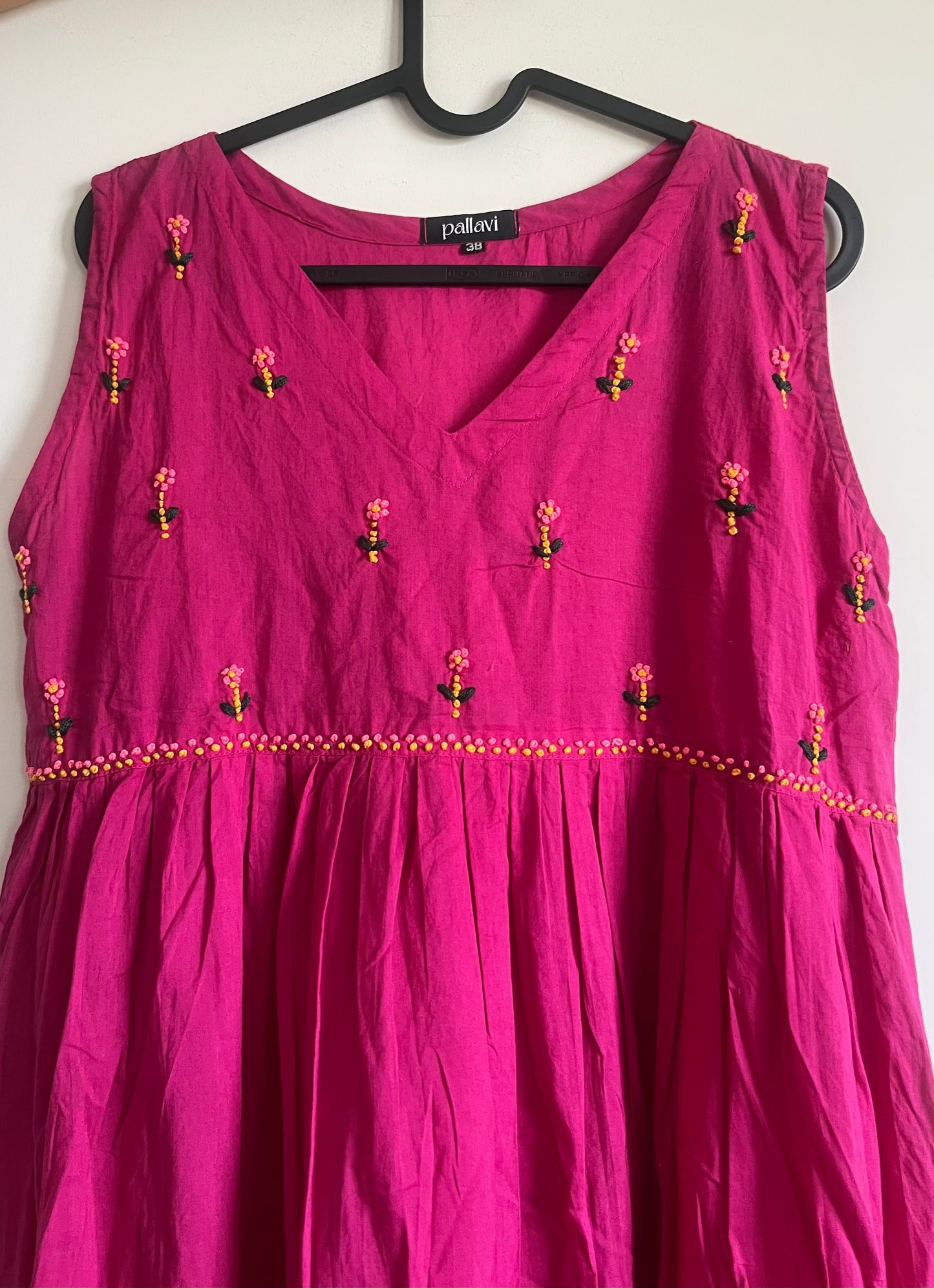 Blush and Bloom  Dress - Hot Pink