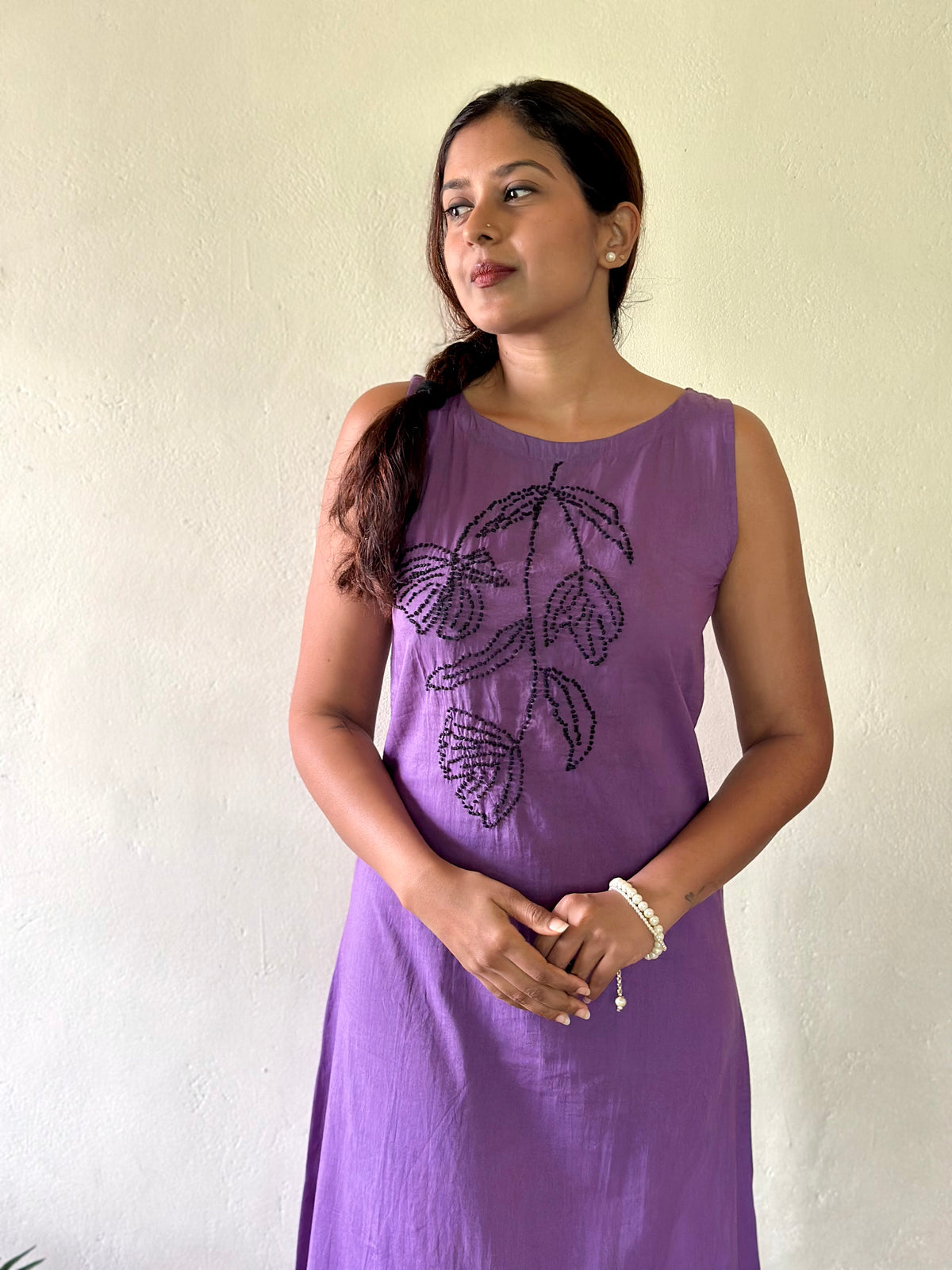 Chameli Charm  Dress - Dark Lavender