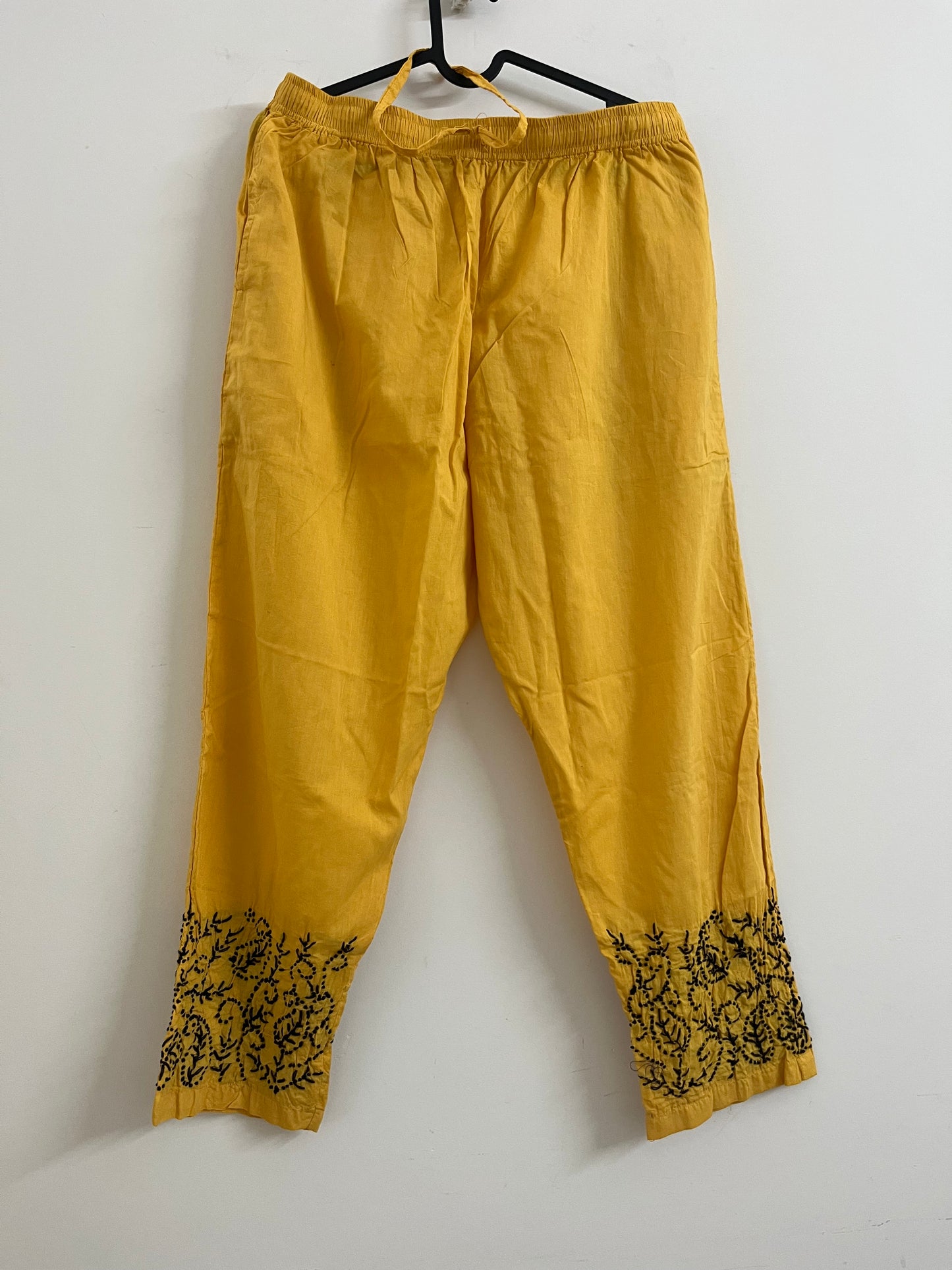 Pant PRE-ORDER - Black knots on Mustard Yellow