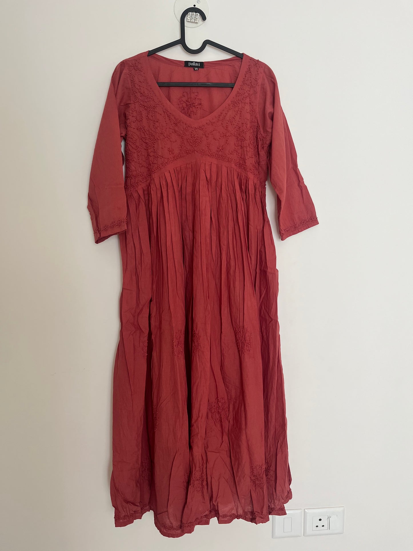 Aliya Cut Dress PRE-ORDER - Pastel Red