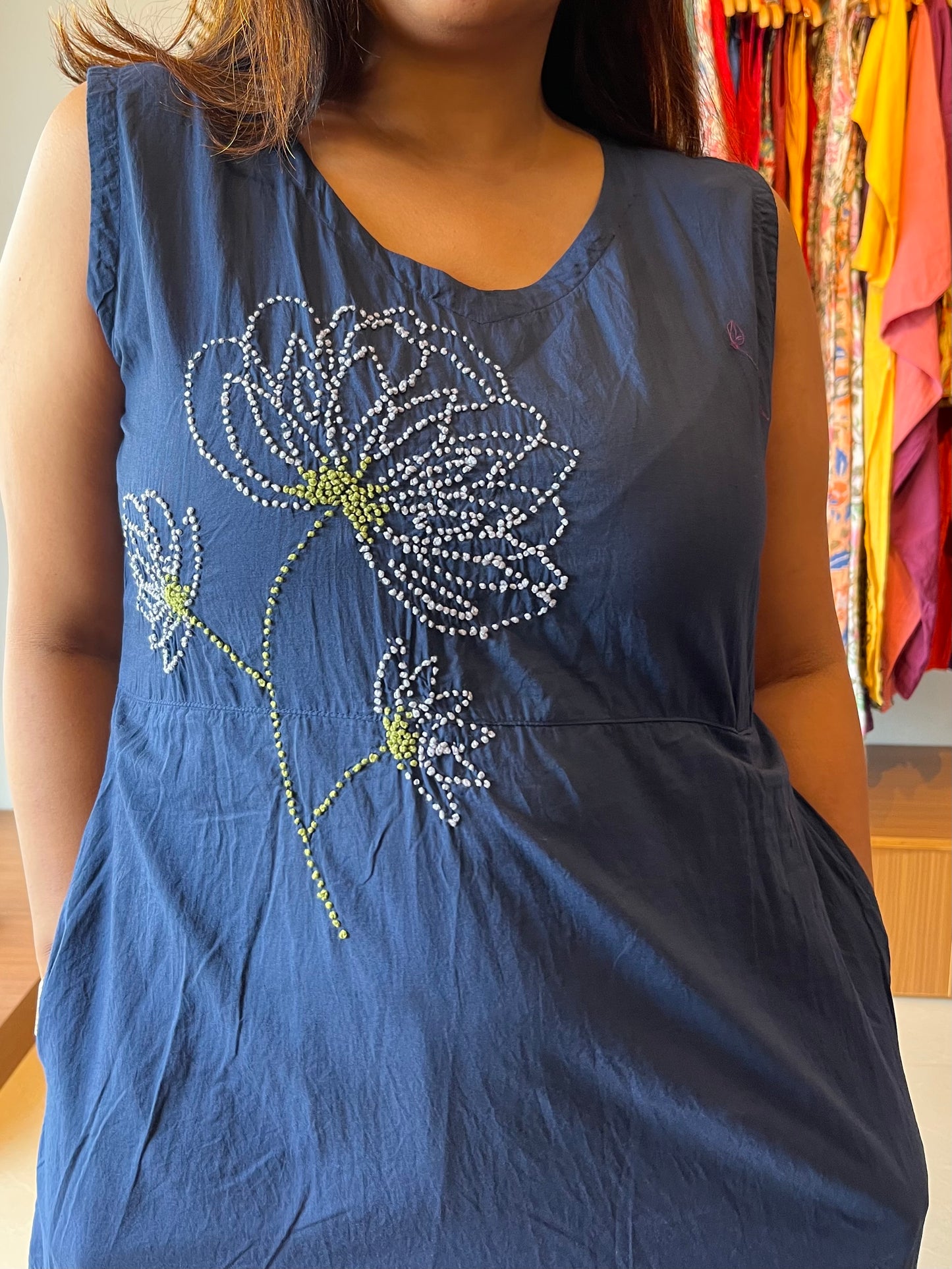 Glow dress - Navy Blue