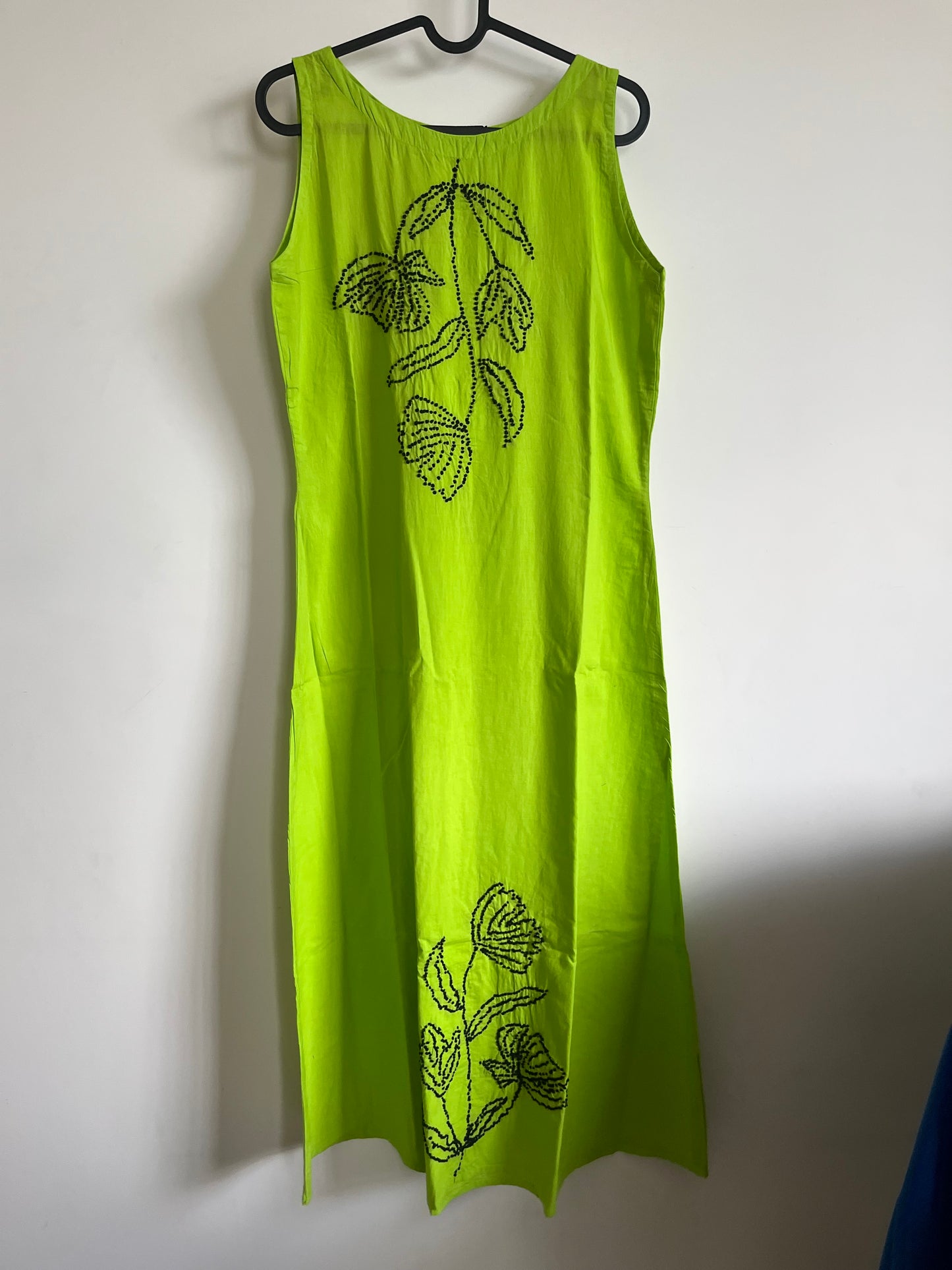 Chameli Charm  Dress - Neon green