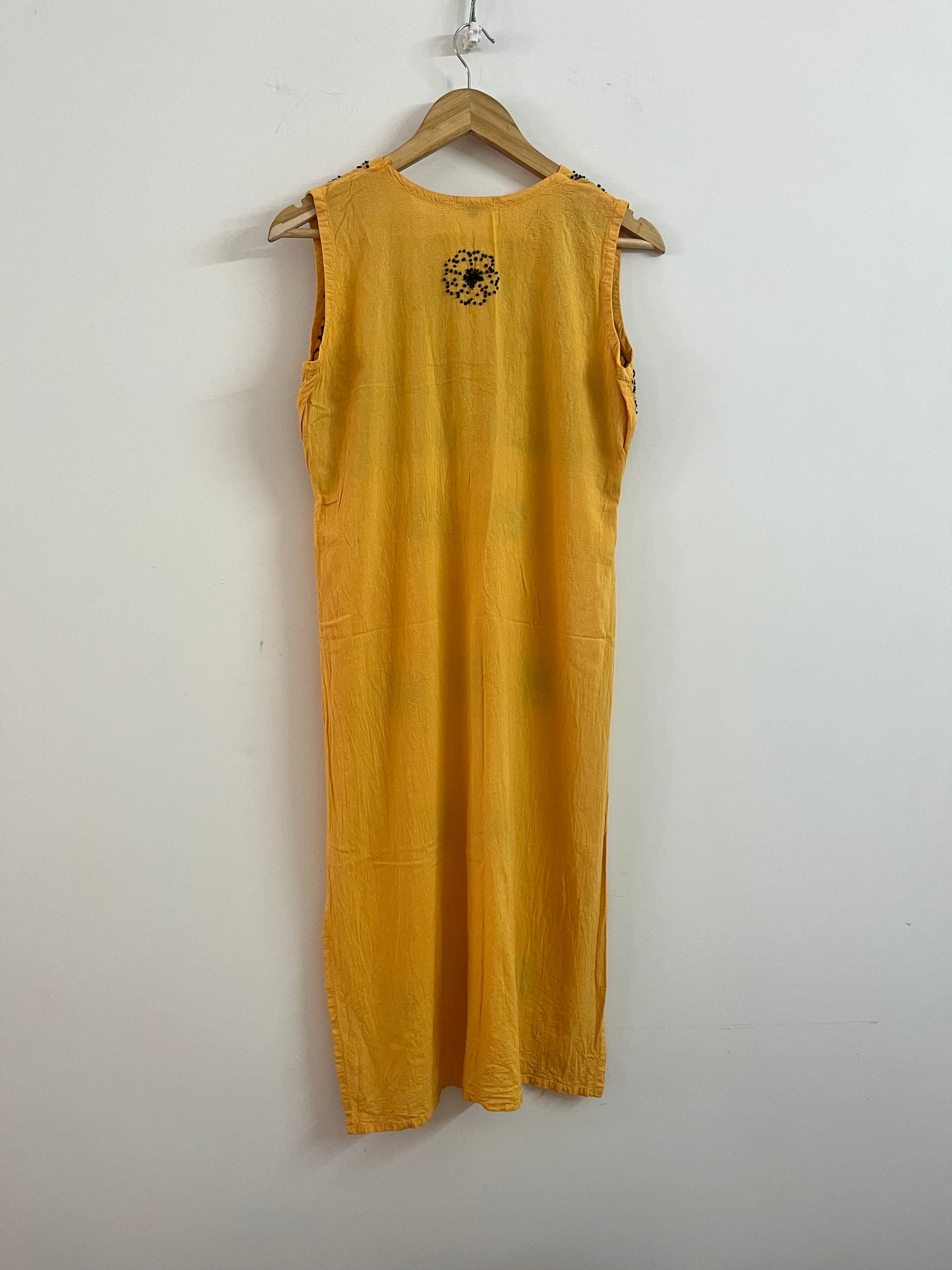 Sleeveless Straight Kurti and Pant (co-ord set) - Mustard Yellow