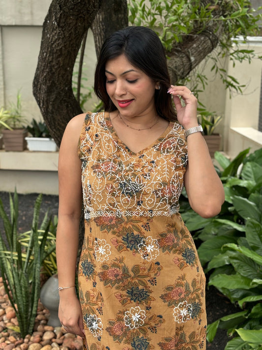 Straight Kurti Sleeveless PRE-ORDER - Vanya