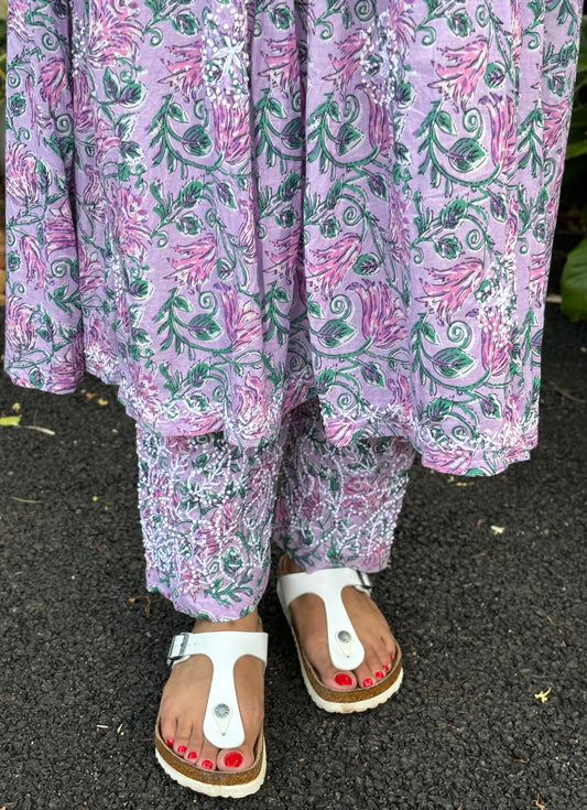 Printed Pants PRE-ORDER - Lavender Smera