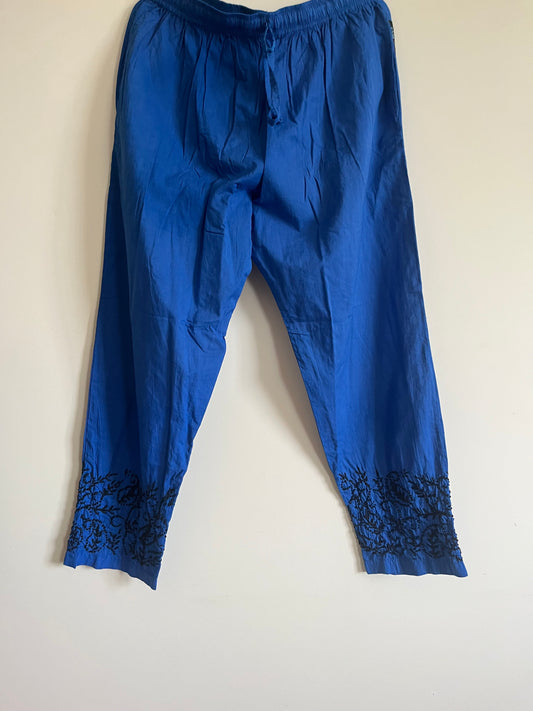 Pant - Black knots on Royal Blue