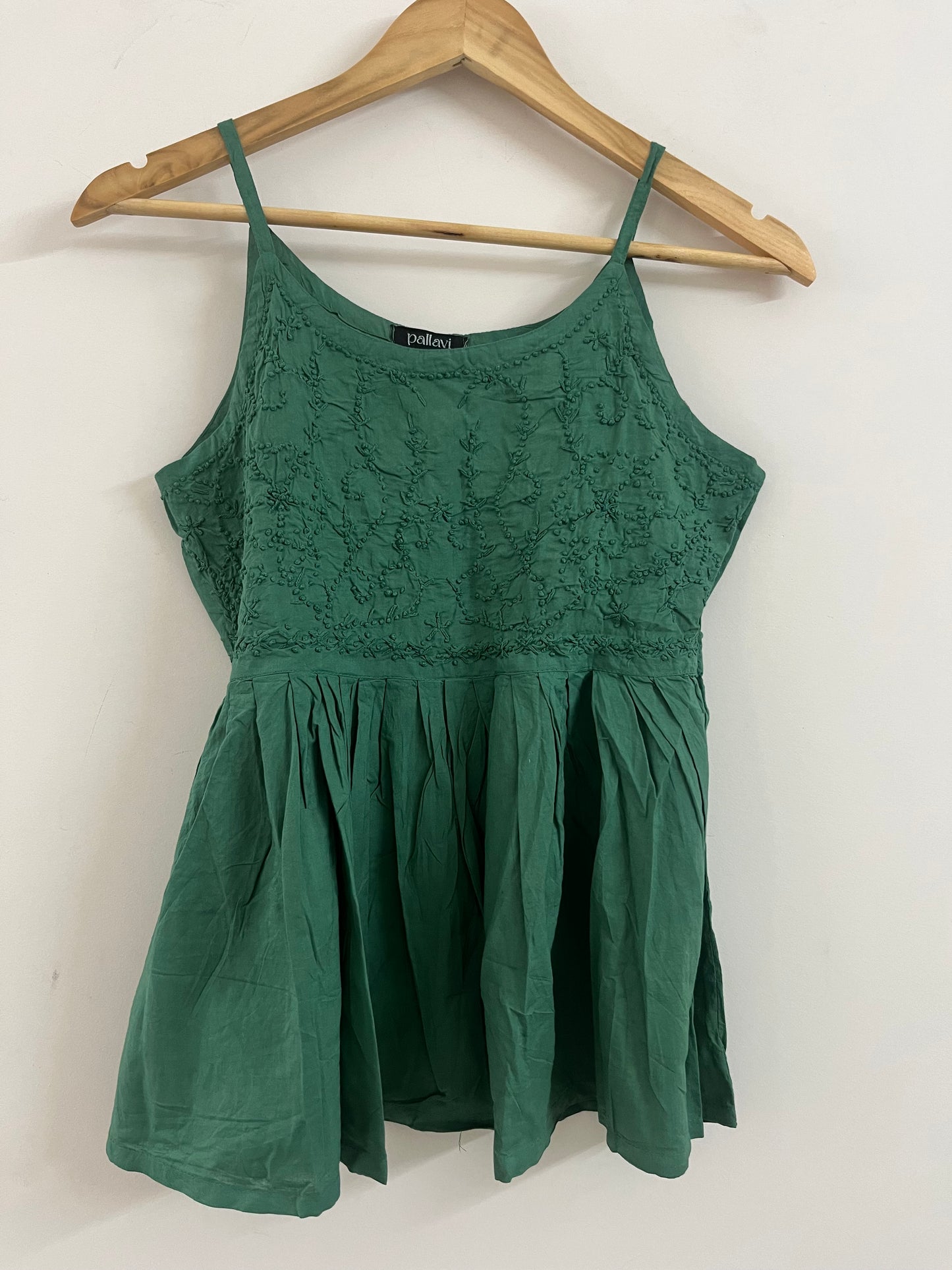 Flared Short Top - Green