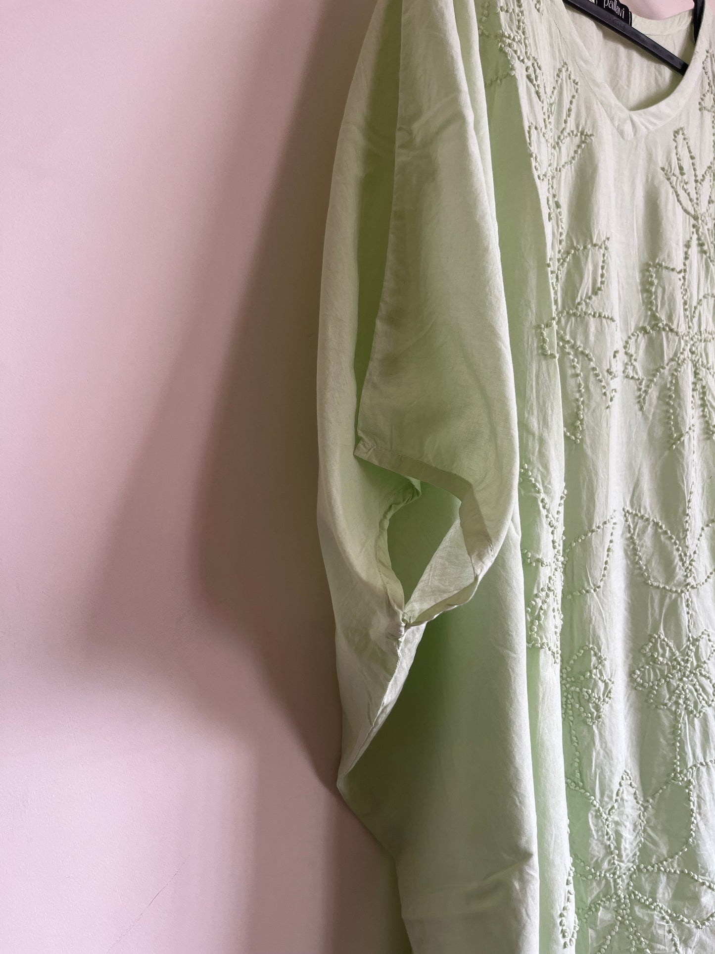 Kaftan top and pant - Powder Green