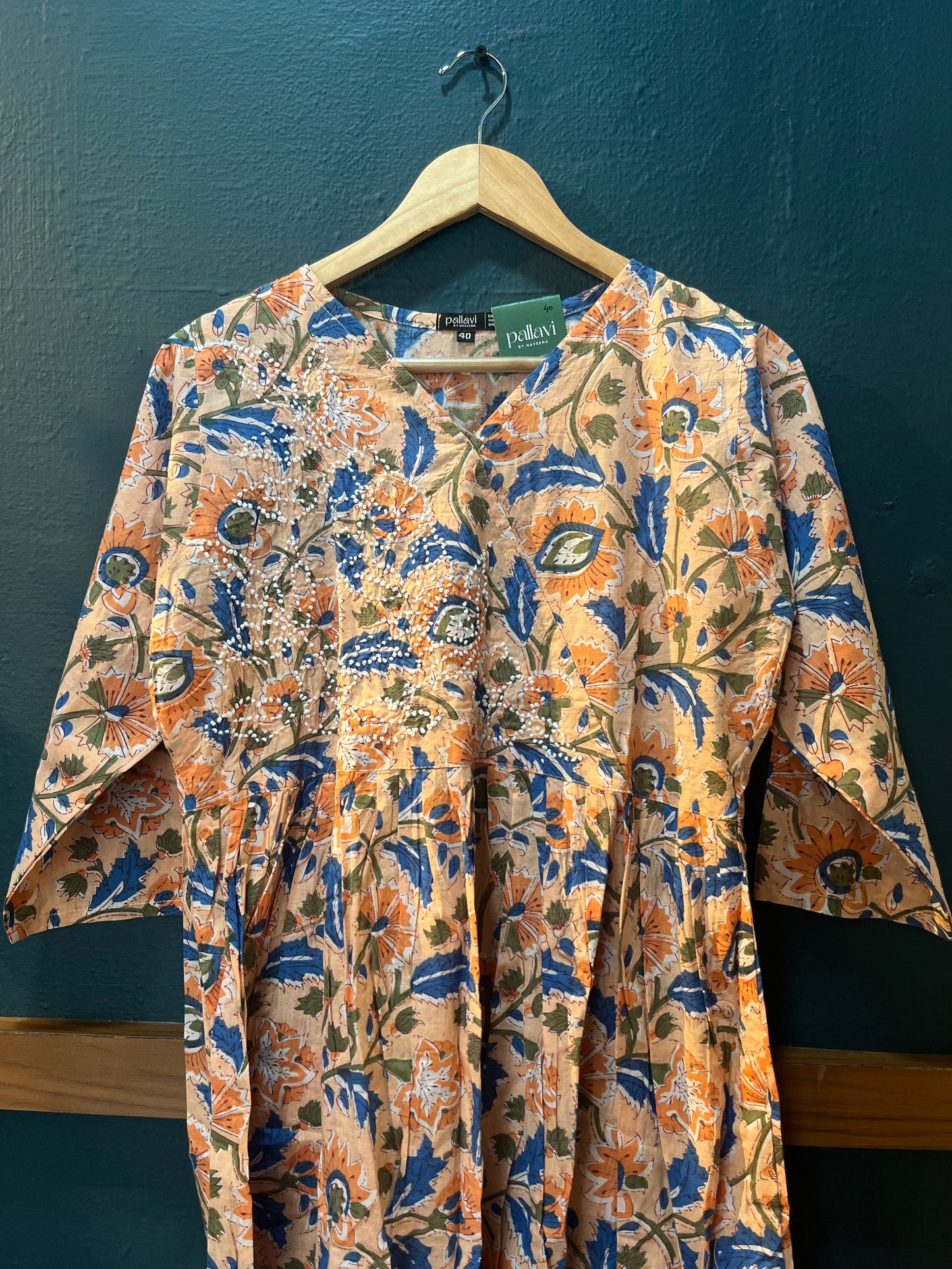 Pleated Angrakha dress PRE-ORDER - Rhea