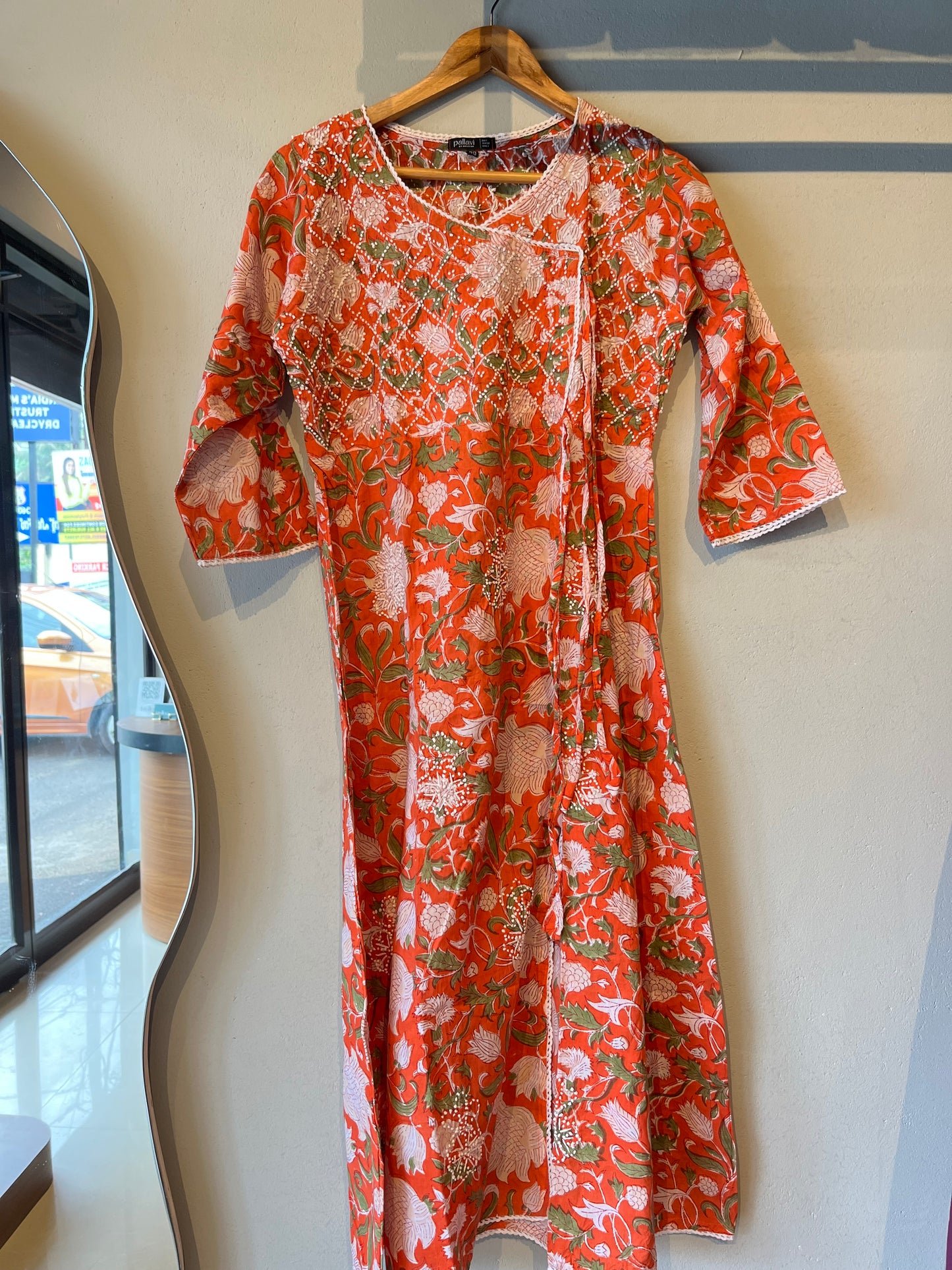 Angrakha - Floral Orange