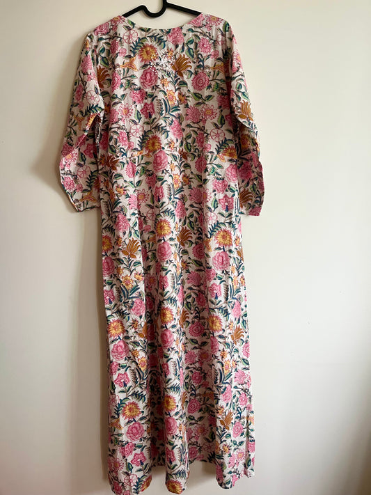 A-line Dress PRE-ORDER - Floral White