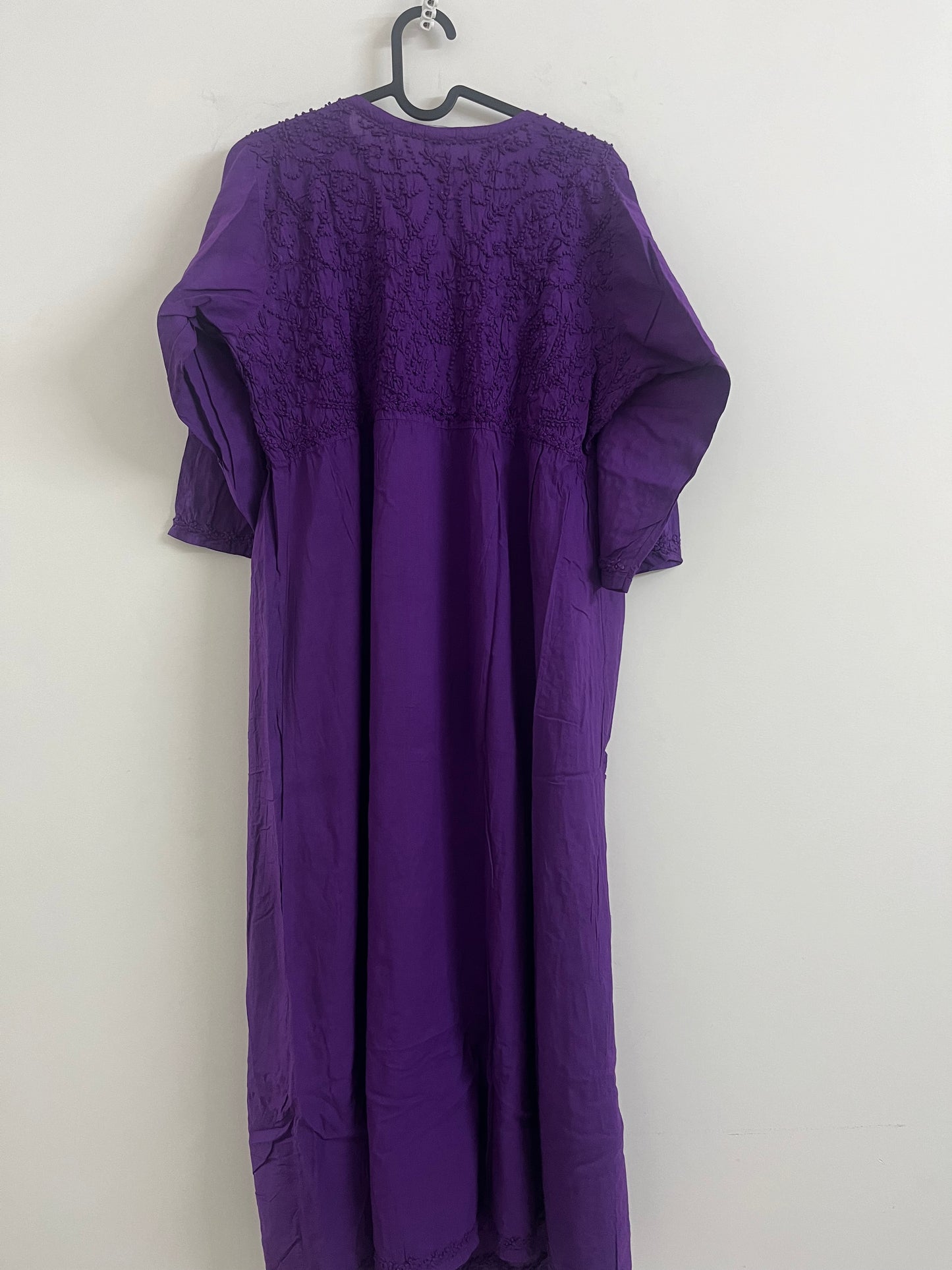 Aliya Cut Kurti/Dress -Purple (with work on front and back)