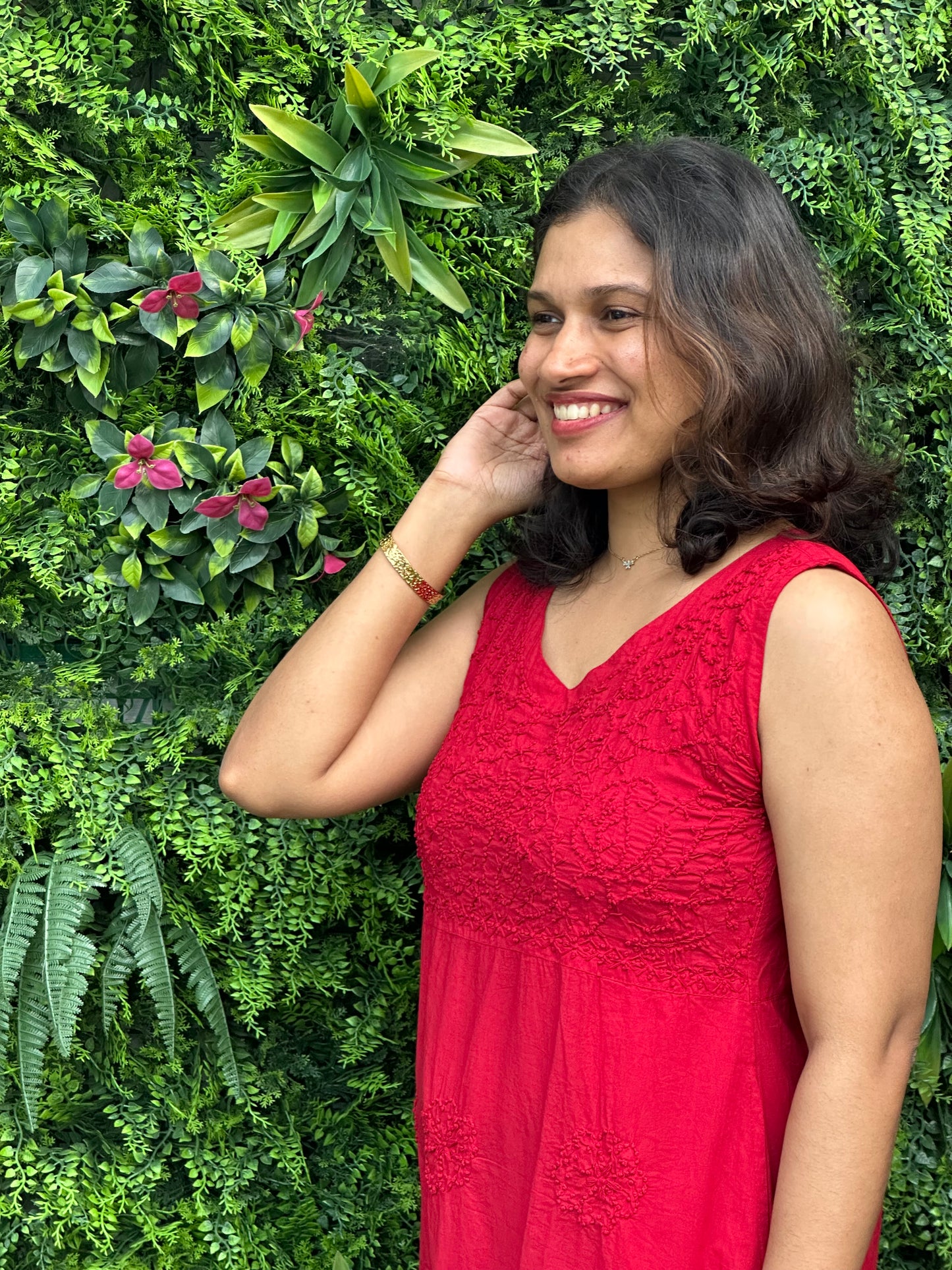 Sleeveless A-LINE Dress PRE-ORDER - Red