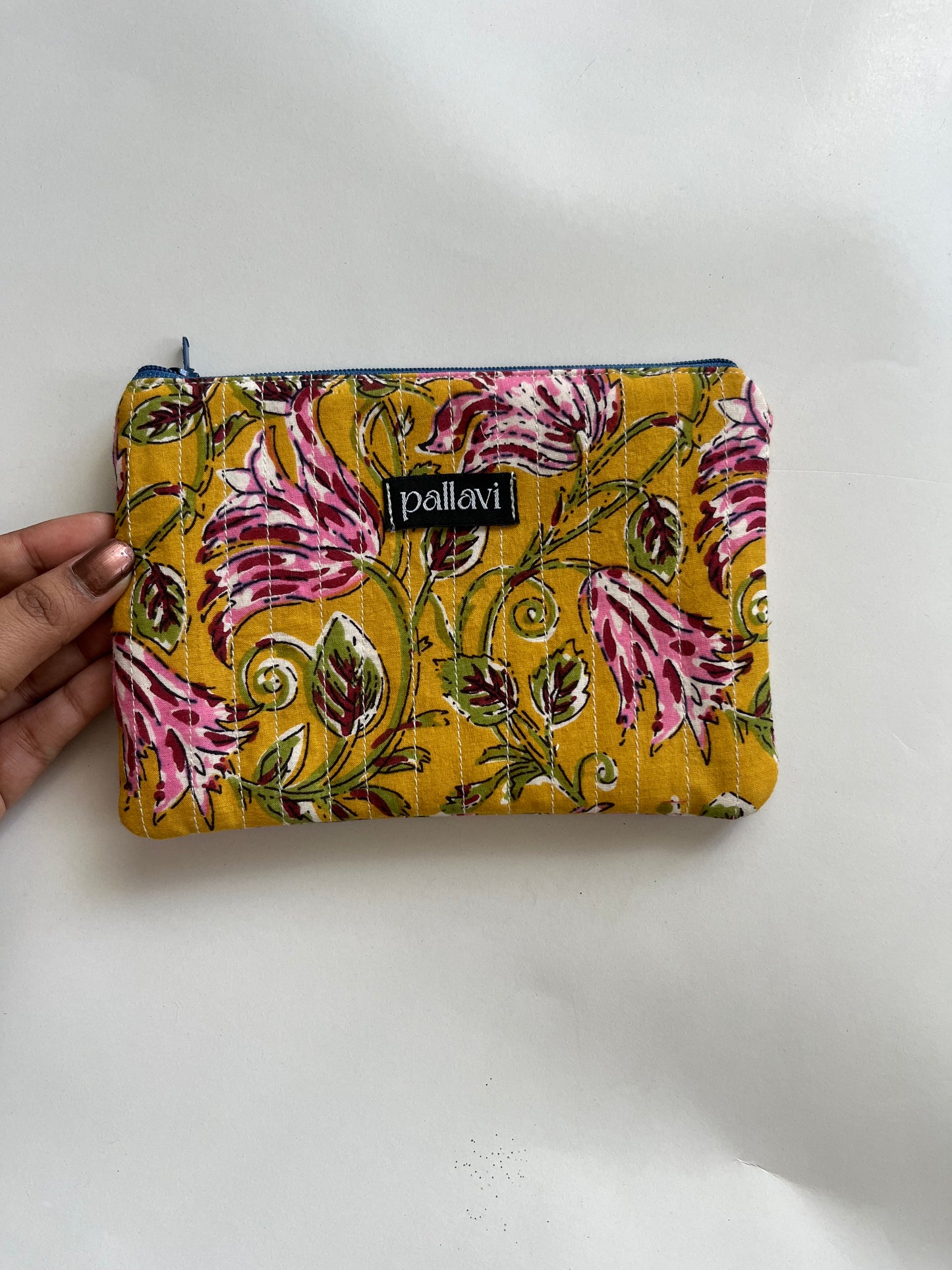 Quilted Zipper Pouch