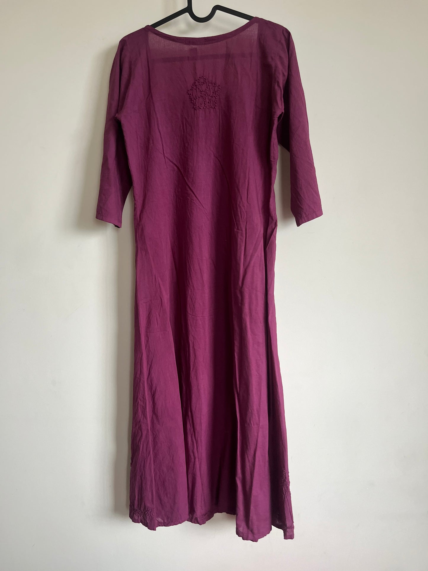 Pleated dress - Wine