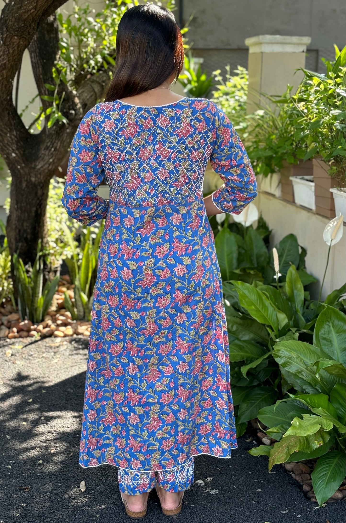 Angrakha Kurti and pant PRE-ORDER - Nia