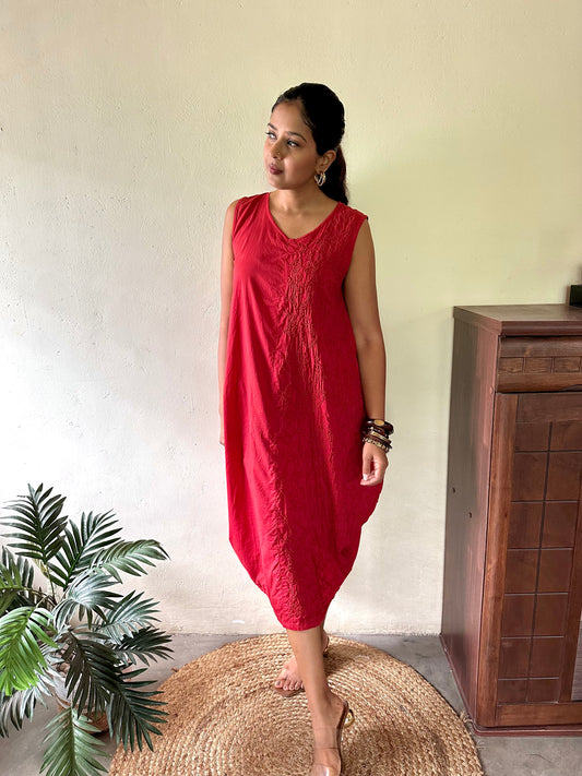 Balloon dress - Red