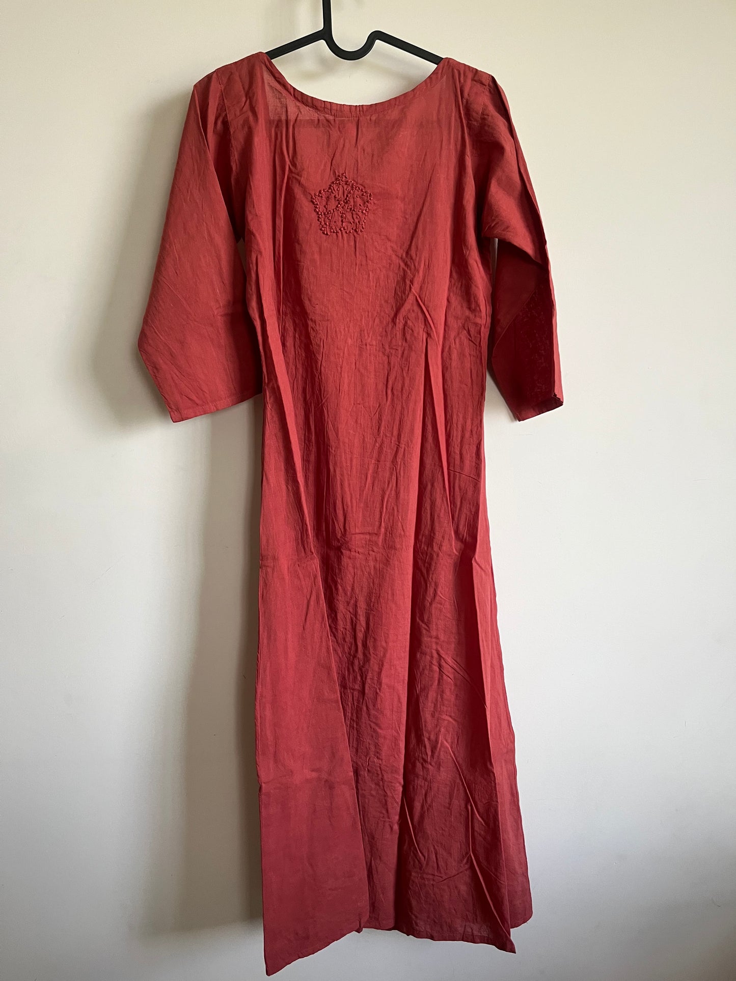 Pleated dress - Pastel Red