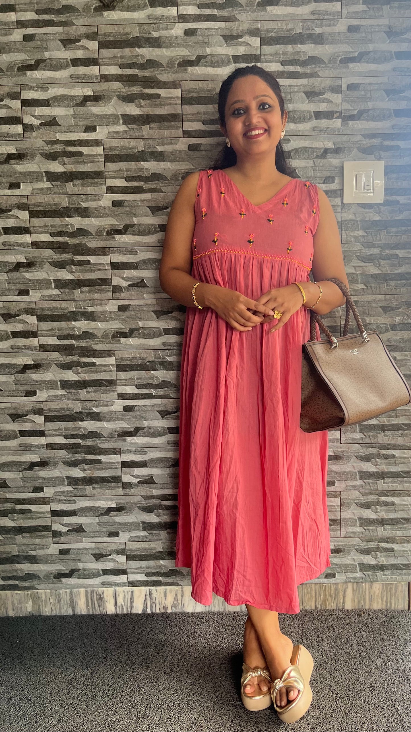 Blush and Bloom  Dress PRE-ORDER - Nude Pink