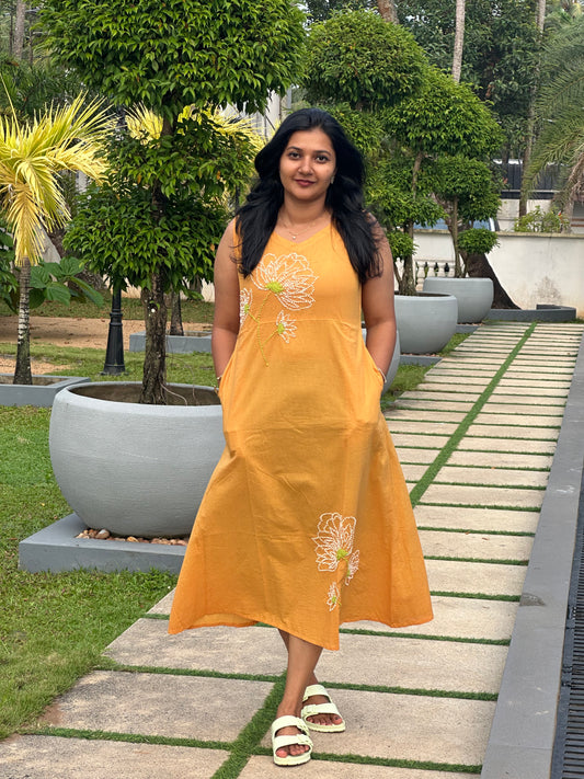 Glow Dress  PRE-ORDER - Mustard Yellow