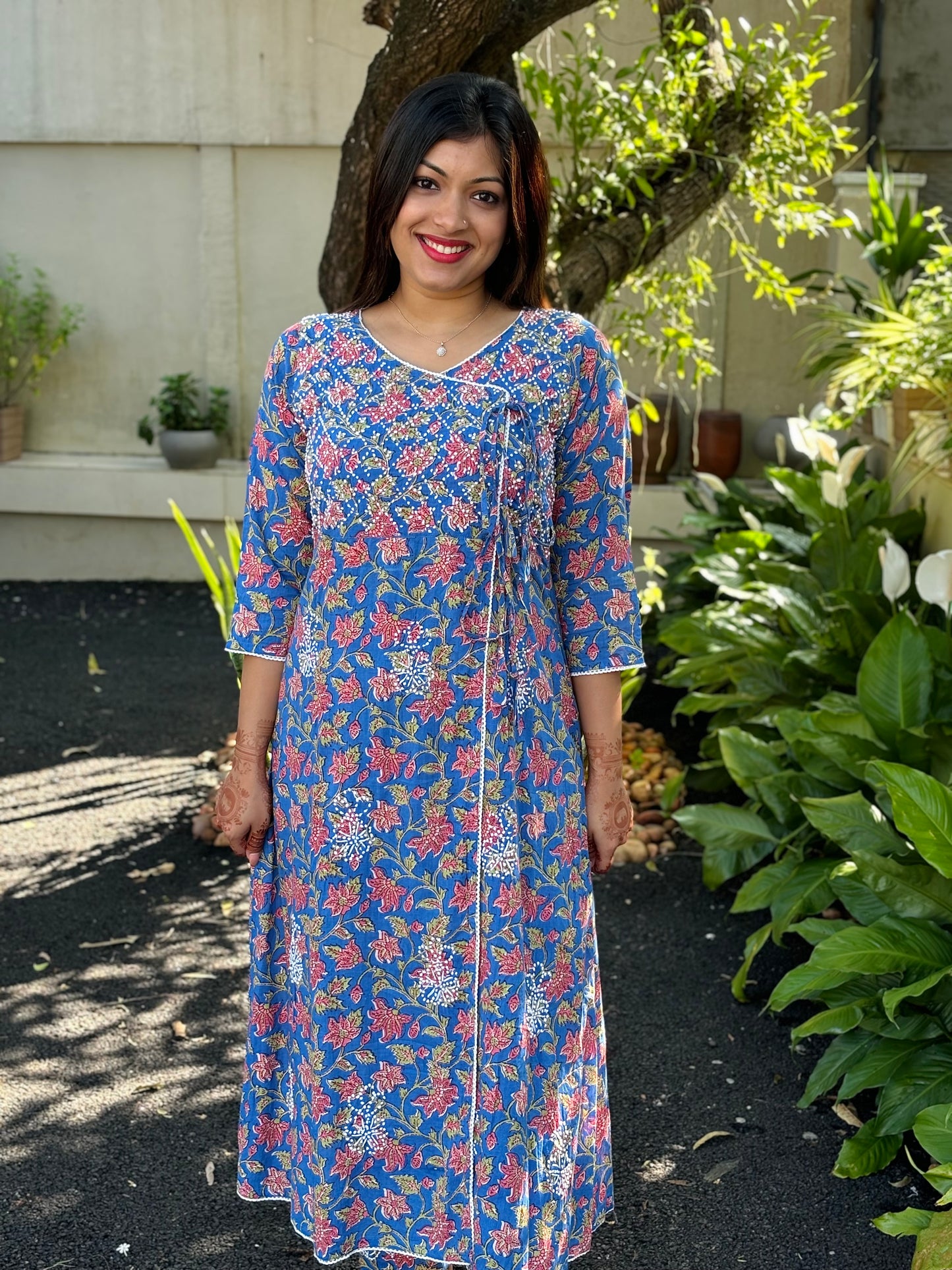 Angrakha Kurti and pant PRE-ORDER - Nia