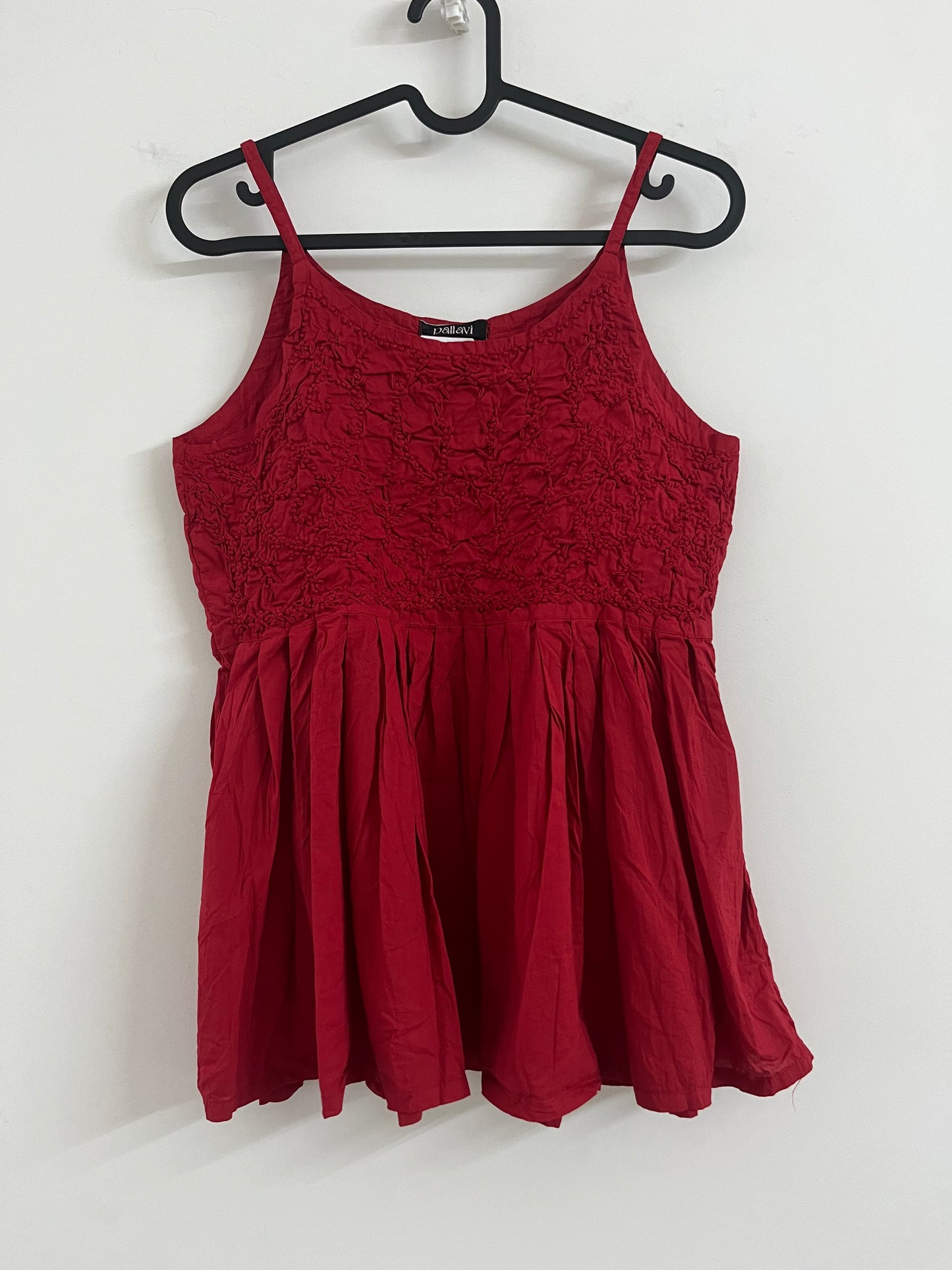 Flared Short Top - Red