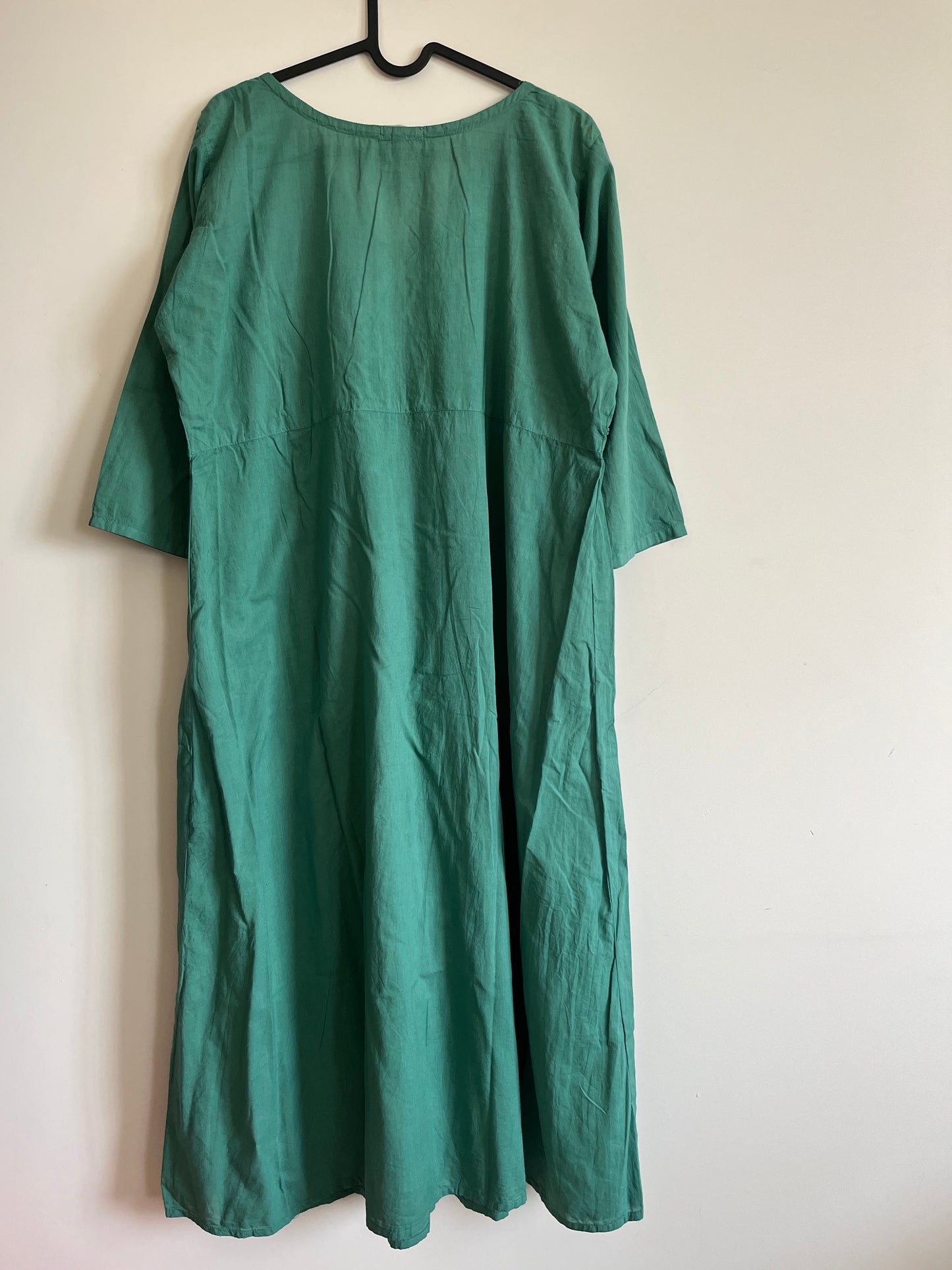 Pleated Angrakha dress - Teal