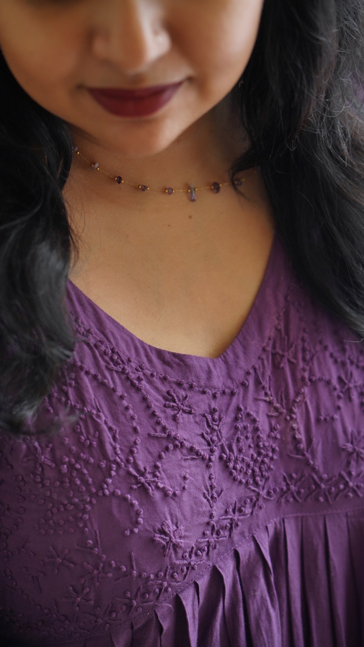 Aliya Cut Dress PRE-ORDER - Amethyst