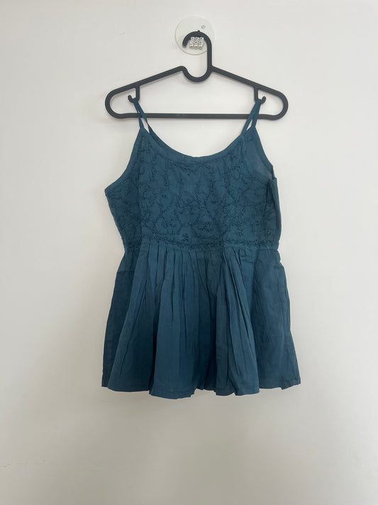 Flared Short Top - Midnight Blue