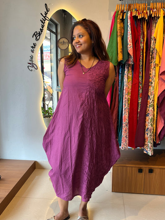 Balloon dress - Wine