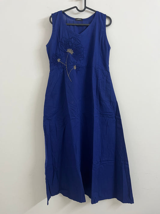 Sleeveless A-line Dress PRE-ORDER - Navy Blue