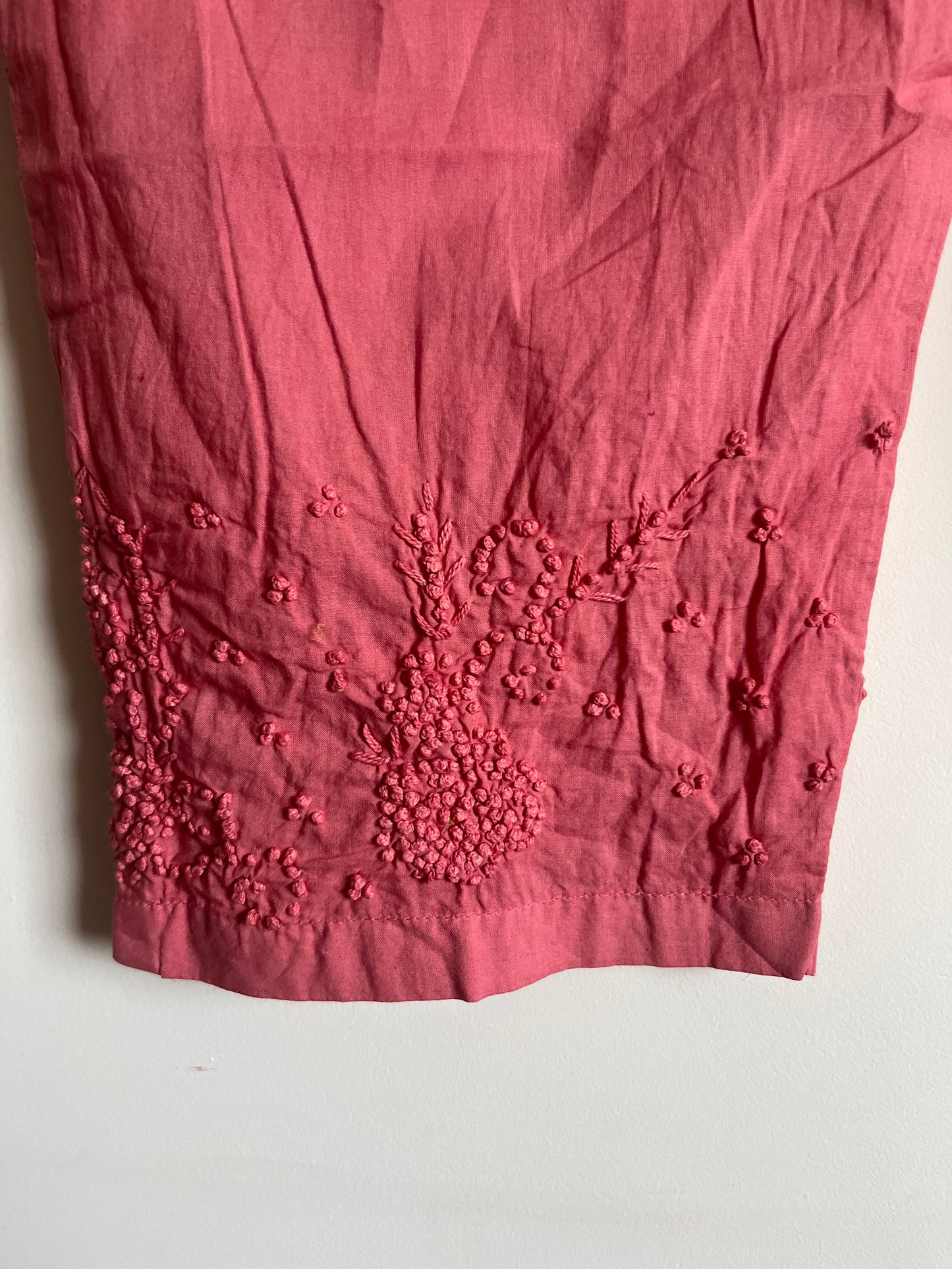 Straight Kurti and pant (Sleeveless) - Nude Pink