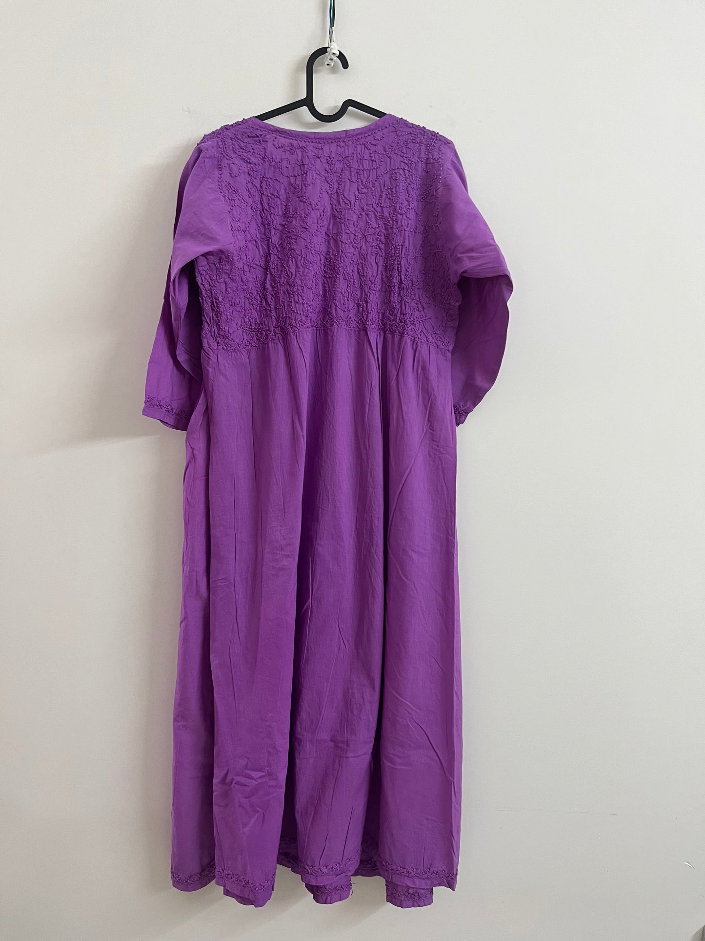 Aliya Cut Kurti/Dress -Lilac (with work on front and back)