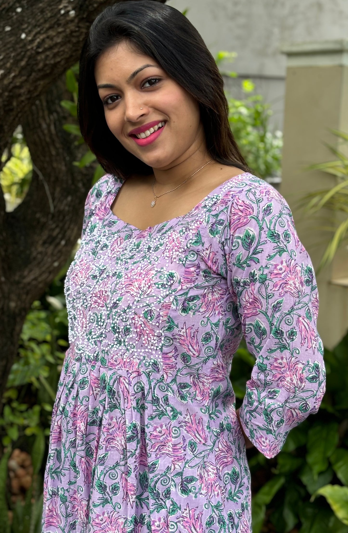 Pleated Dress PRE-ORDER - Lavender Smera