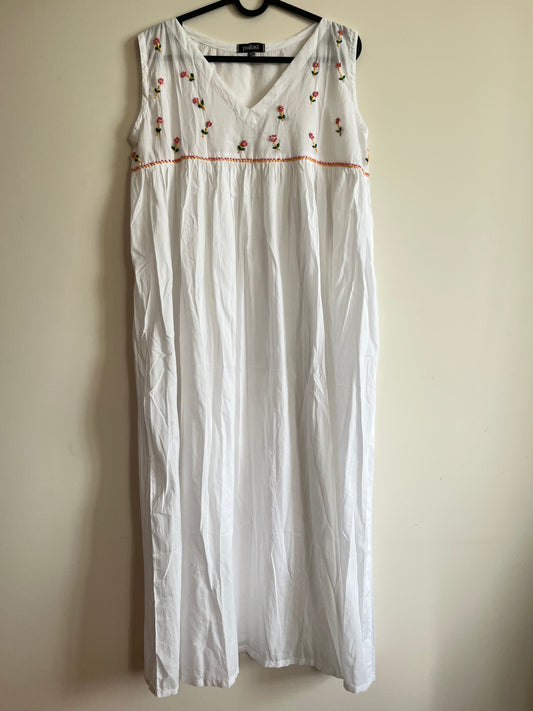 Blush and Bloom Dress - White