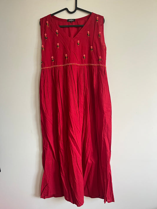 Blush and Bloom  Dress - Red
