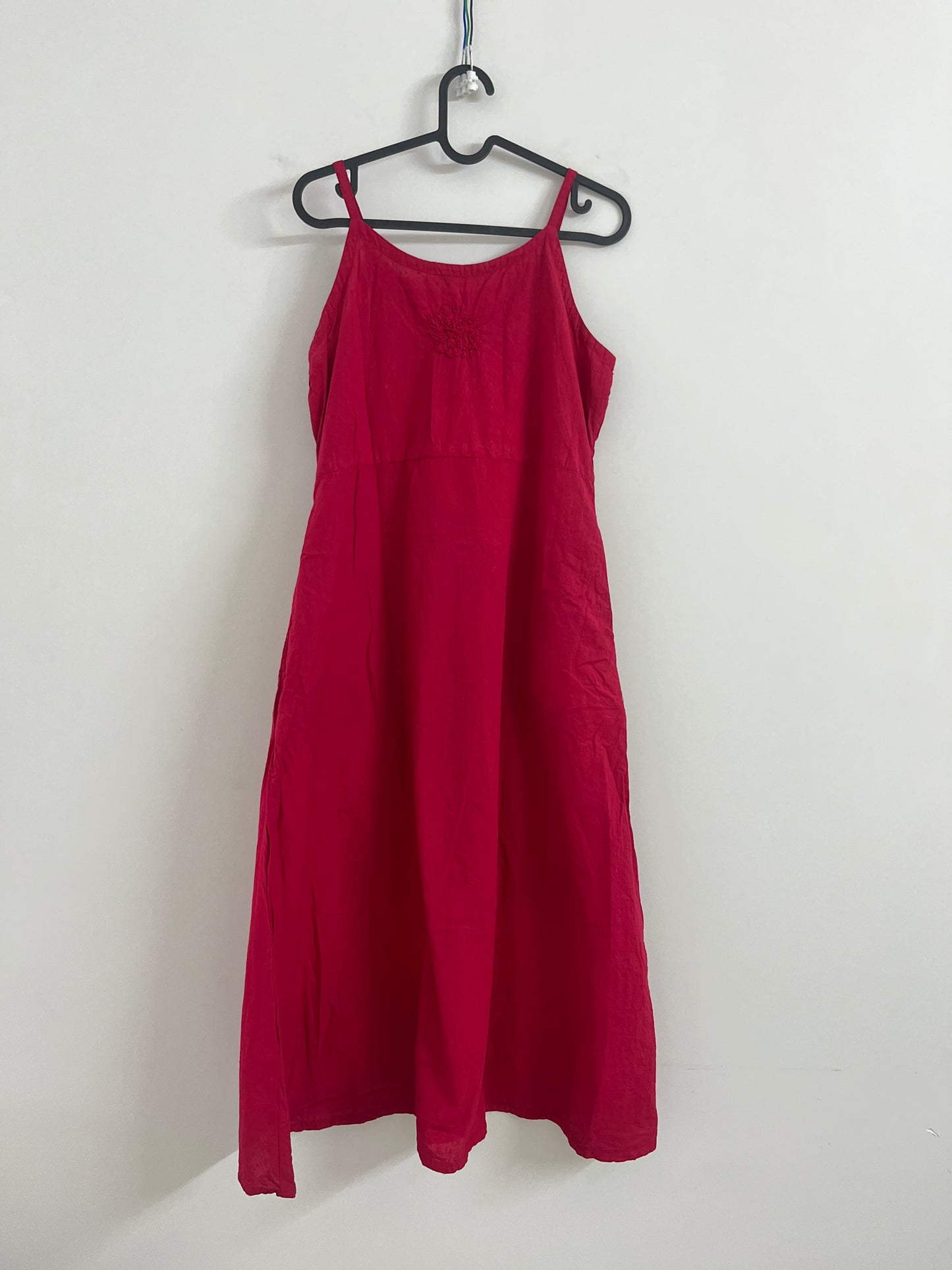 Sleeveless A-line Dress - Rani Pink