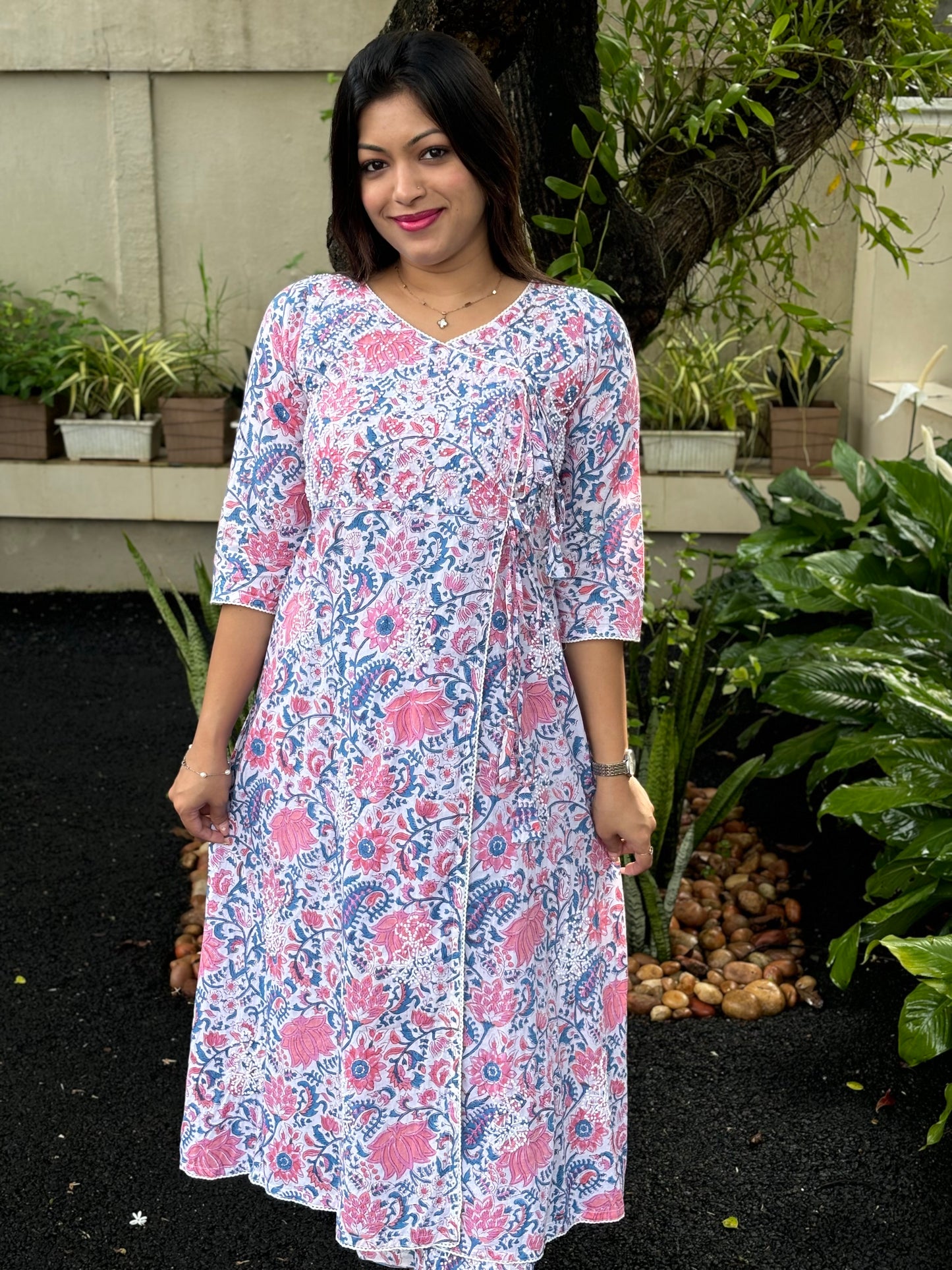 Angrakha Kurti and pant PRE-ORDER - Varnika