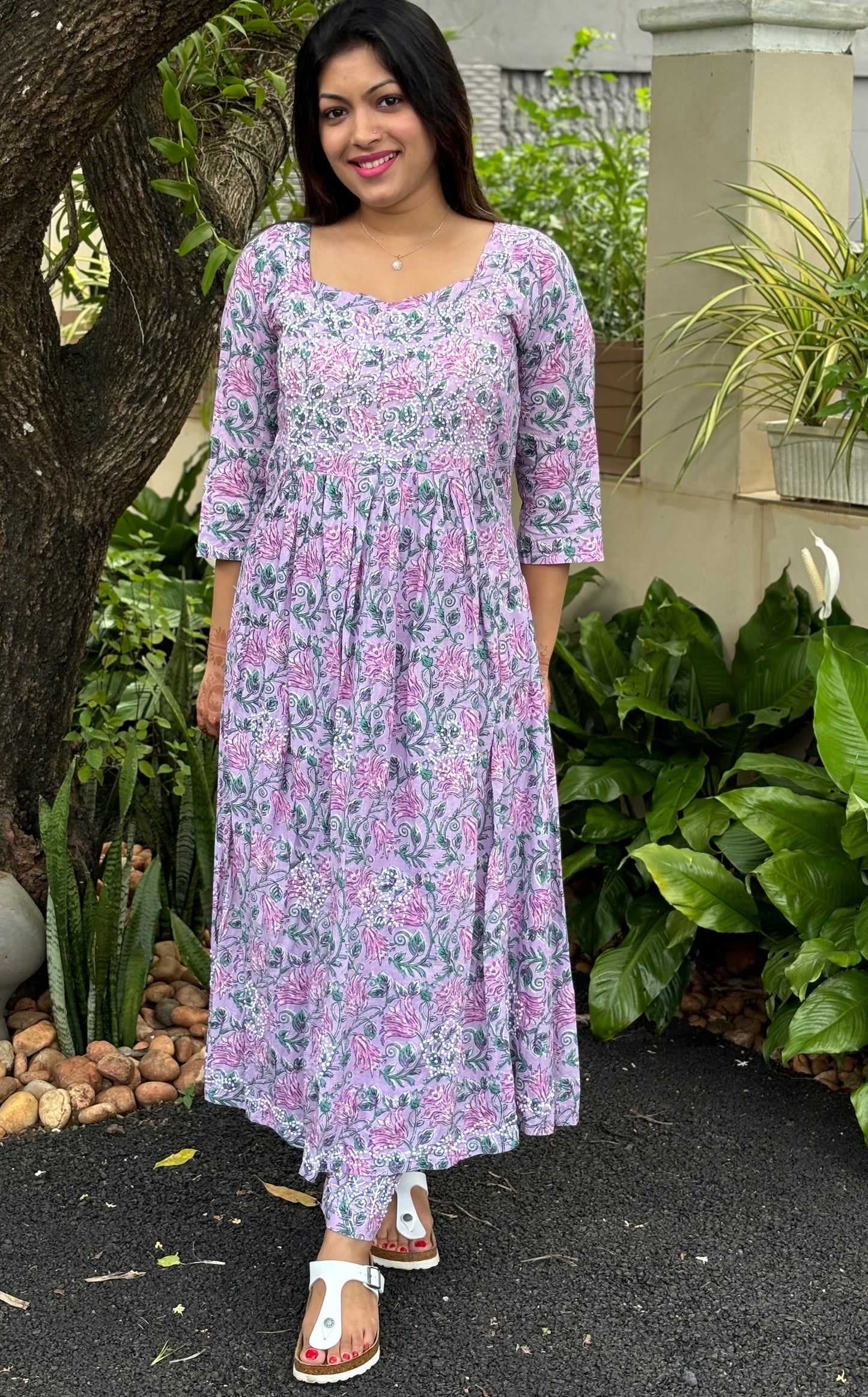 Pleated Dress PRE-ORDER - Lavender Smera