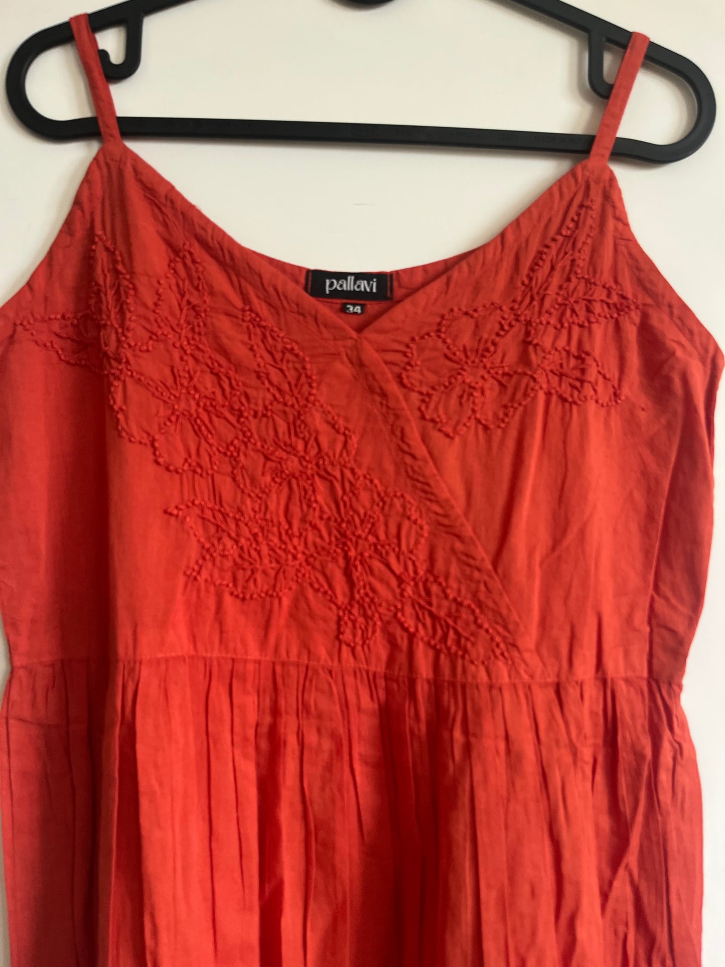Garden whispers Dress - Dark Rust Orange