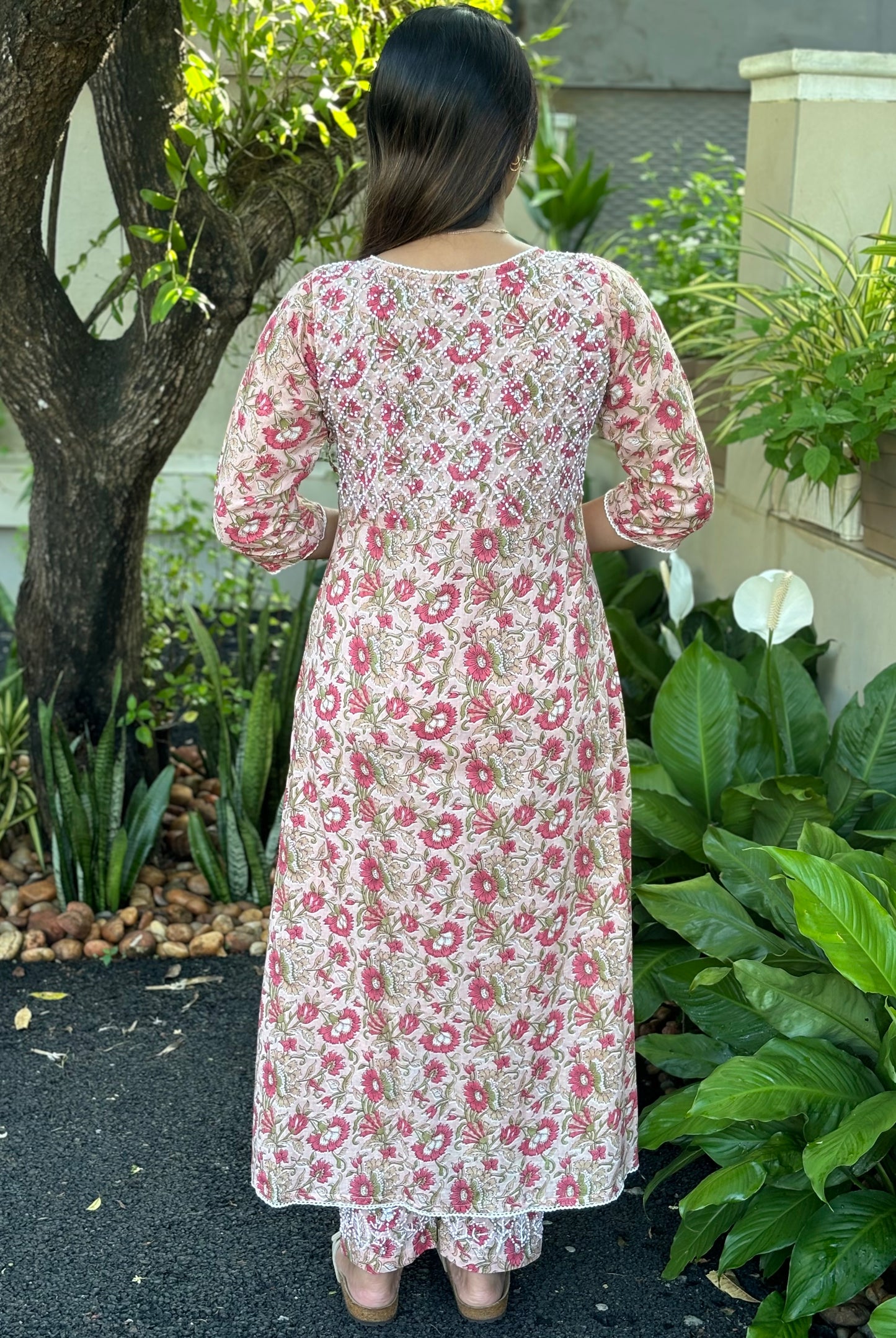 Angrakha Kurti and pant PRE-ORDER - Mili