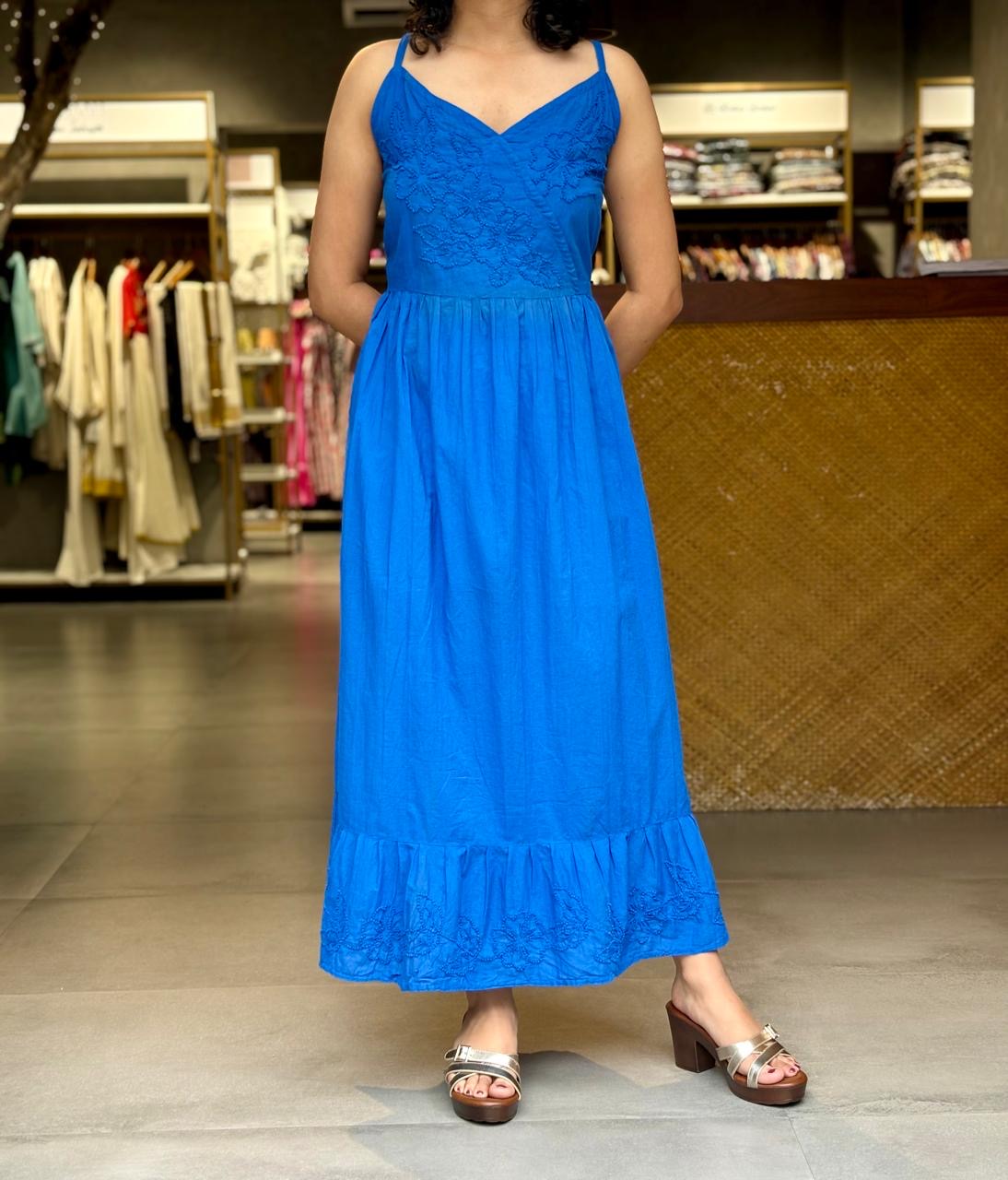 Garden whispers  Dress PRE-ORDER - Royal blue