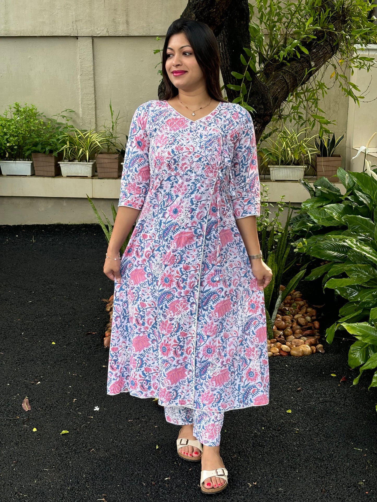 Angrakha Kurti and pant PRE-ORDER - Varnika