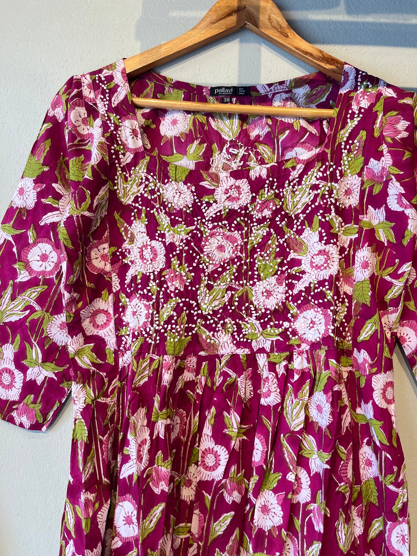 Pleated Dress - Purple Vega