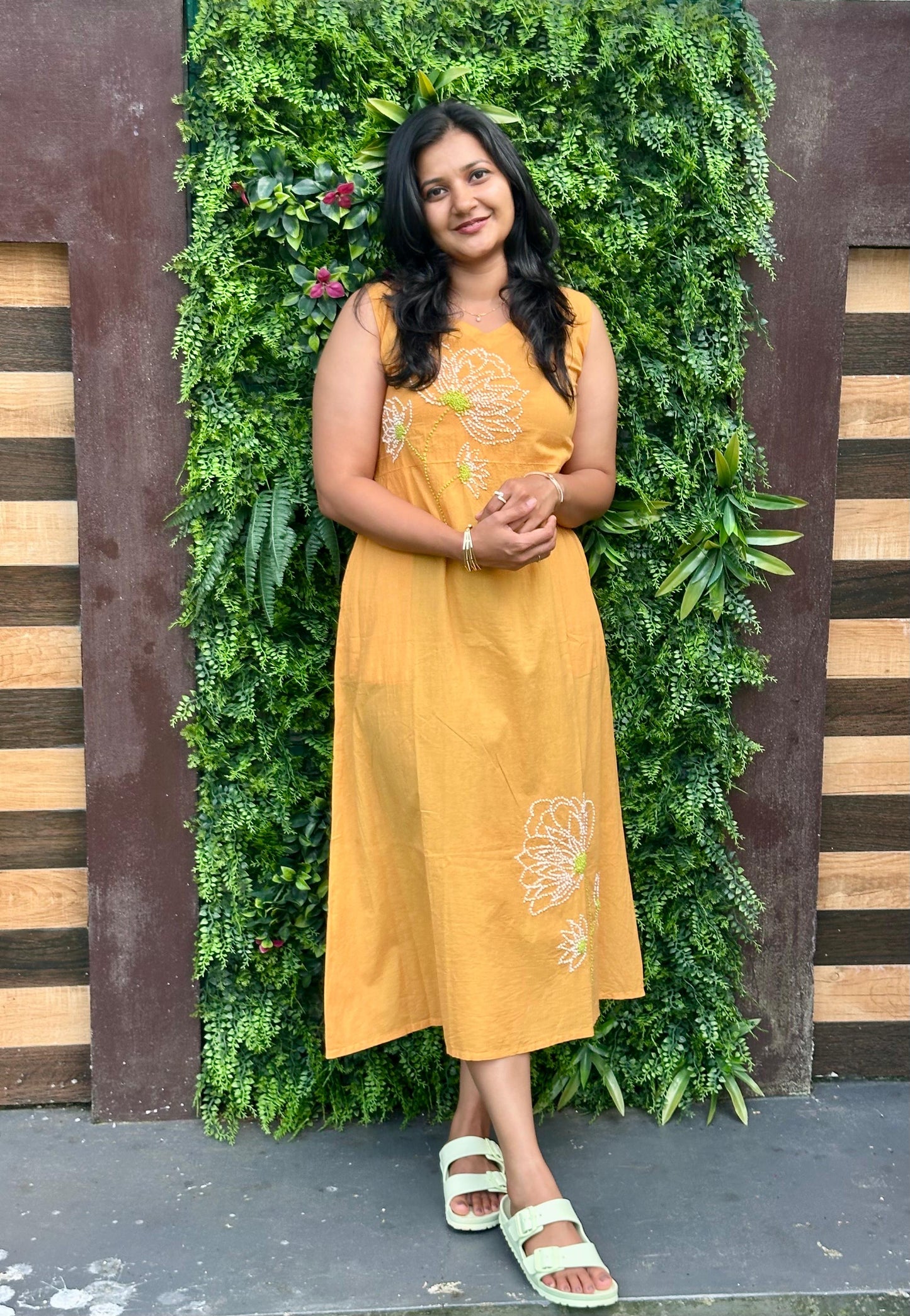 Glow Dress  PRE-ORDER - Mustard Yellow